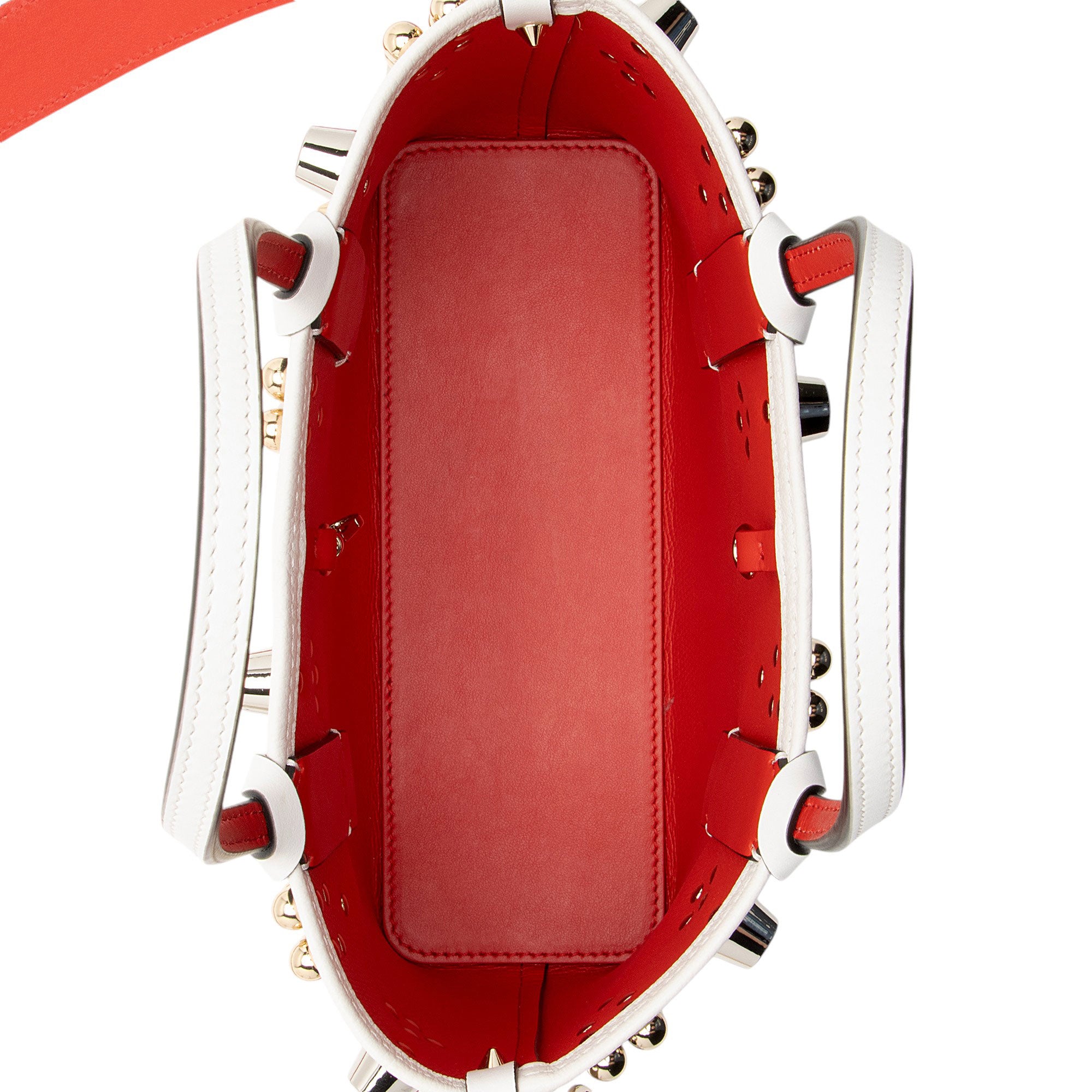 Christian Louboutin Leather Spiked Empire Cabata Mini Tote (SHF-NfPK9r)