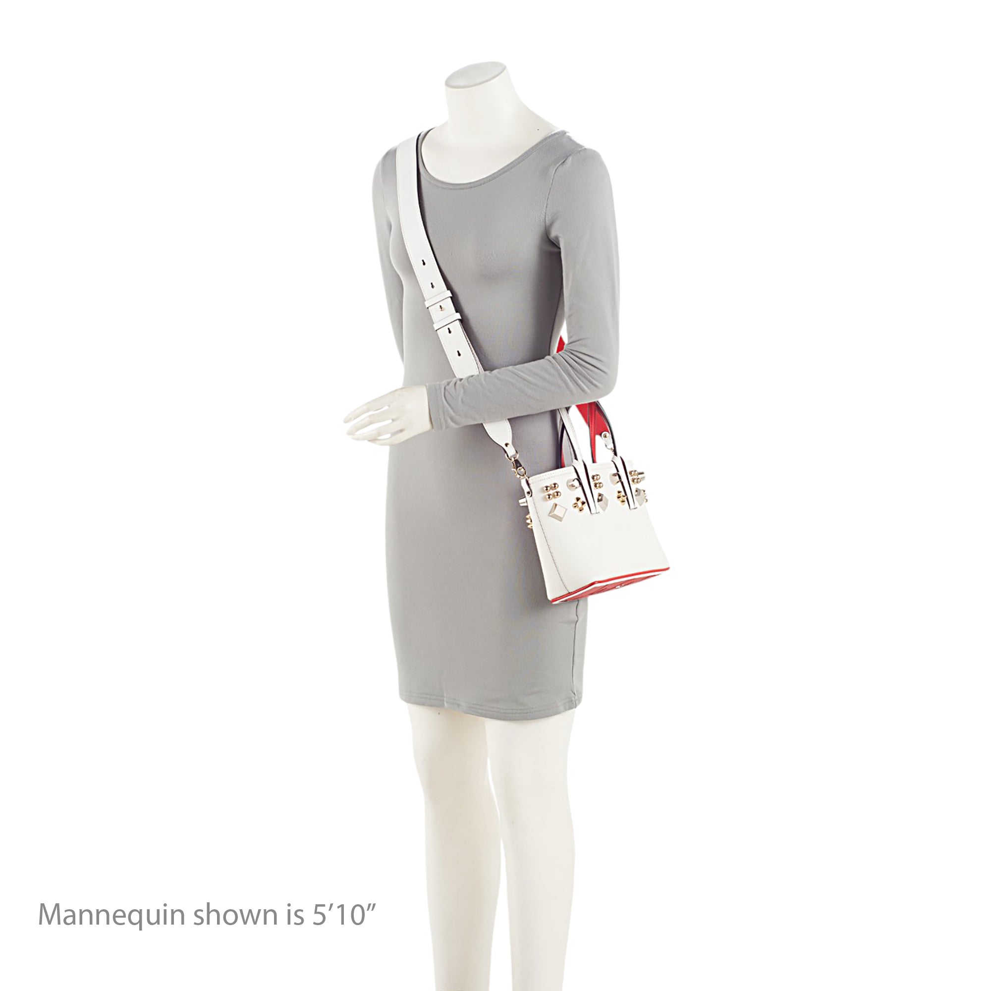 Christian Louboutin Leather Spiked Empire Cabata Mini Tote (SHF-NfPK9r)
