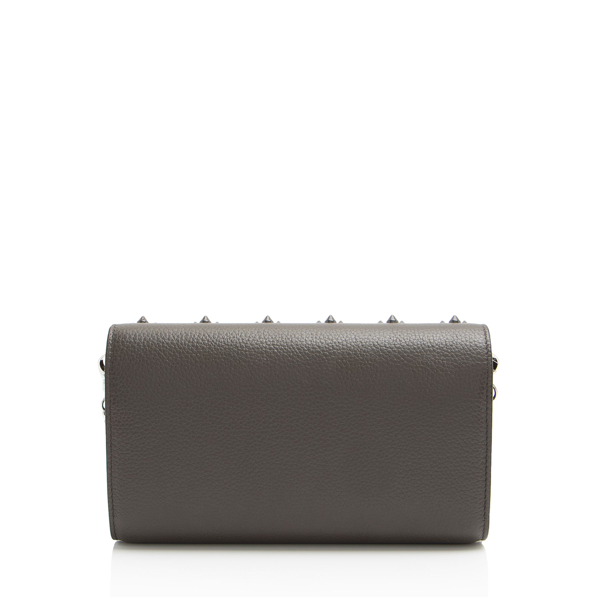 Christian Louboutin Leather Spiked Paloma Wallet on Chain (SHF-79W5TK)