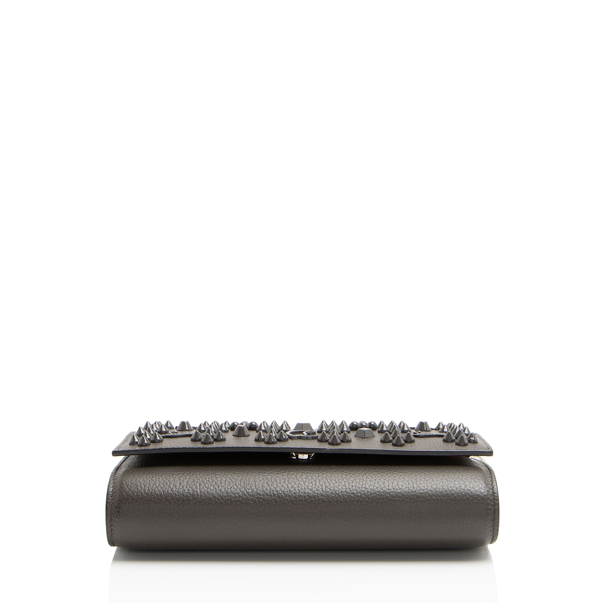 Christian Louboutin Leather Spiked Paloma Wallet on Chain (SHF-79W5TK)