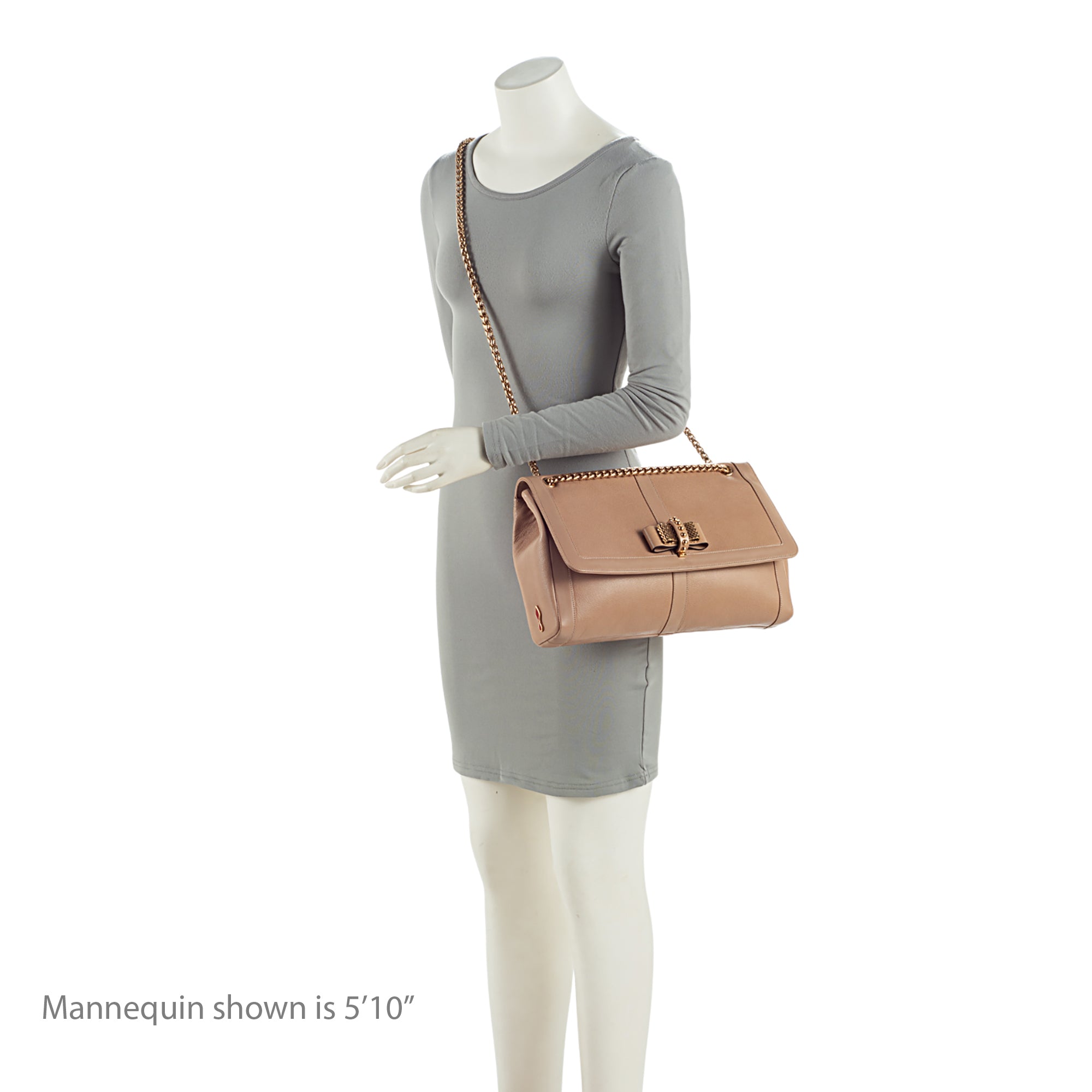 Christian Louboutin Leather Sweet Charity Medium Shoulder Bag (SHF-NezSLu)