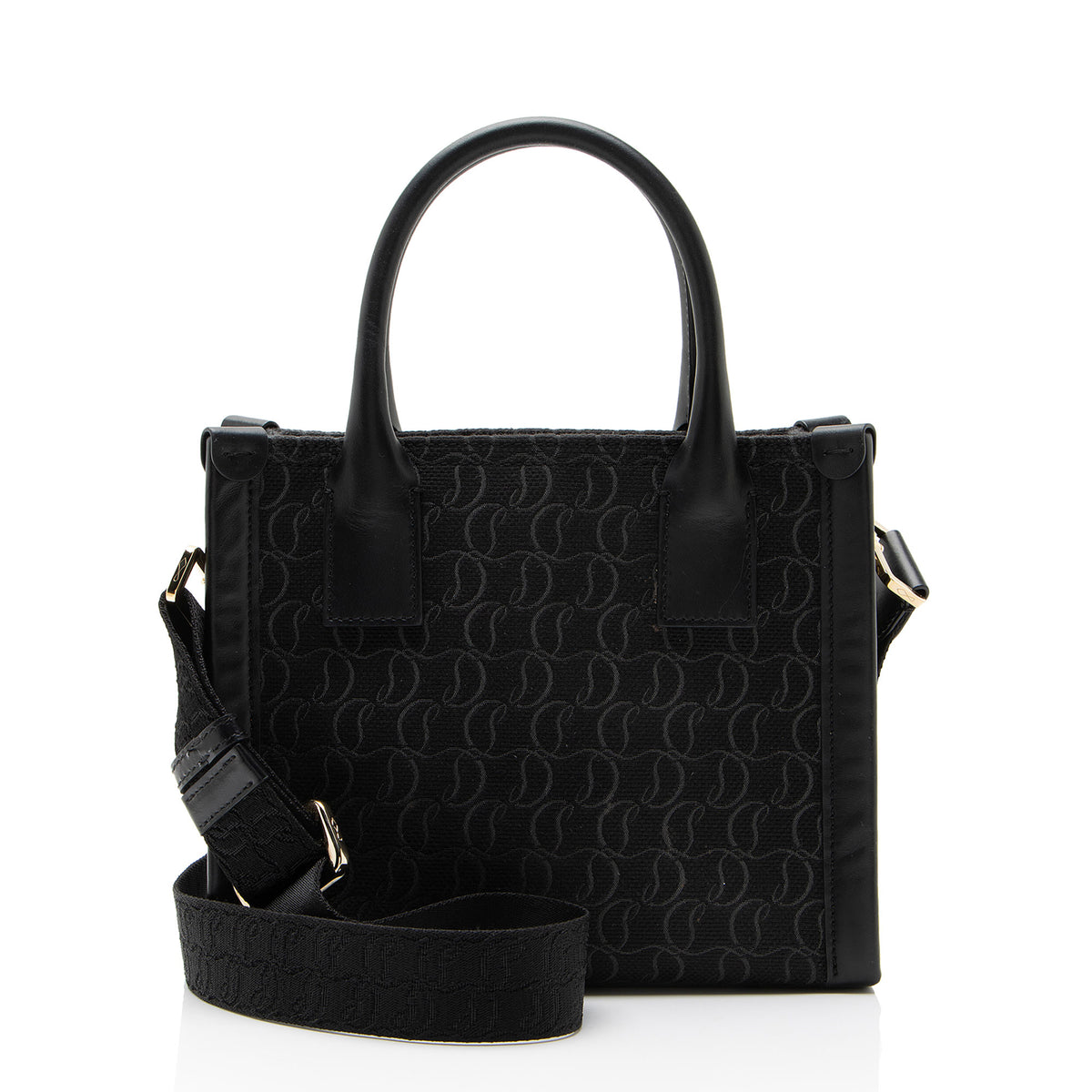 Christian Louboutin Logo Canvas By My Side Mini Tote