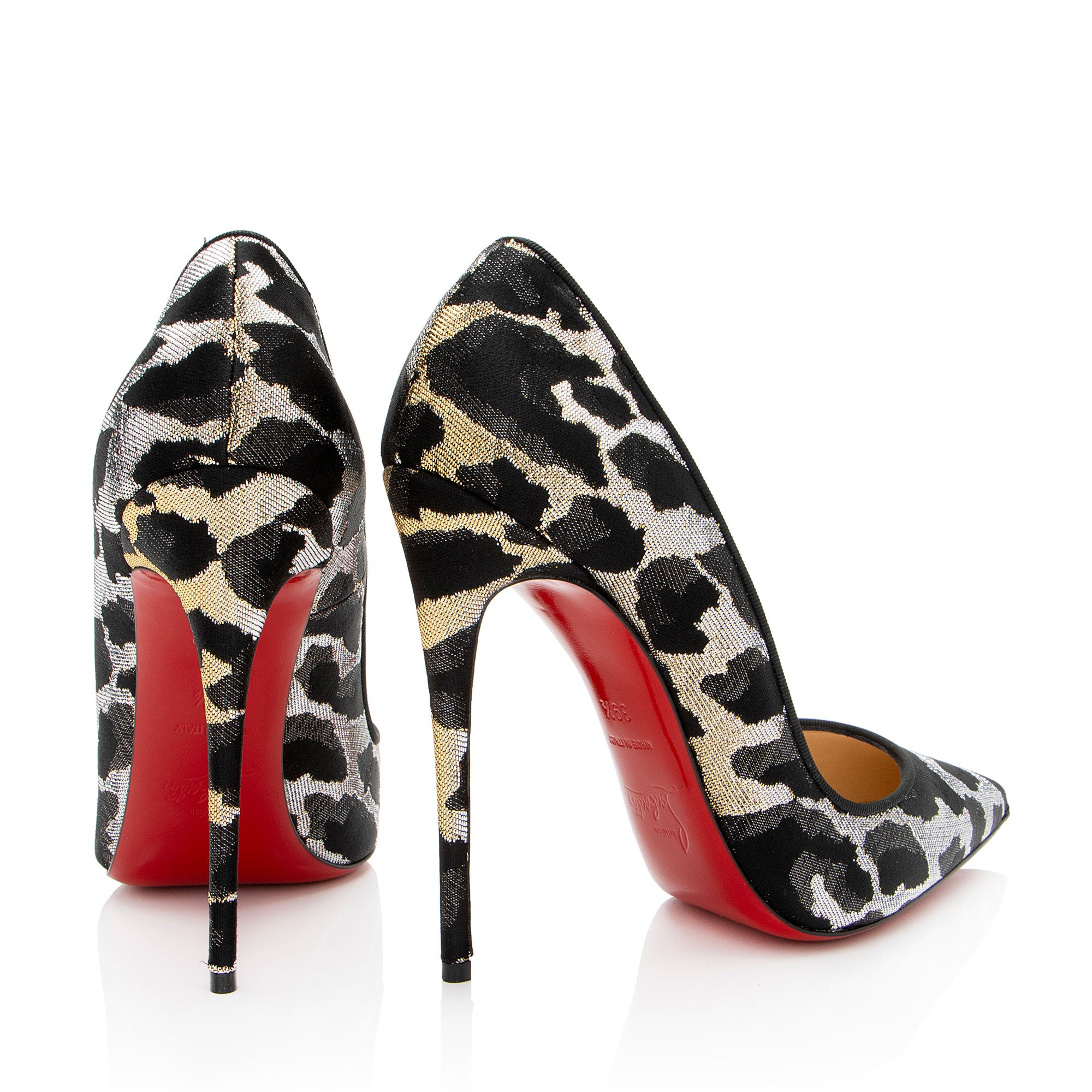 Christian Louboutin Lurex Feline So Kate Pumps - Size 9.5 / 39.5