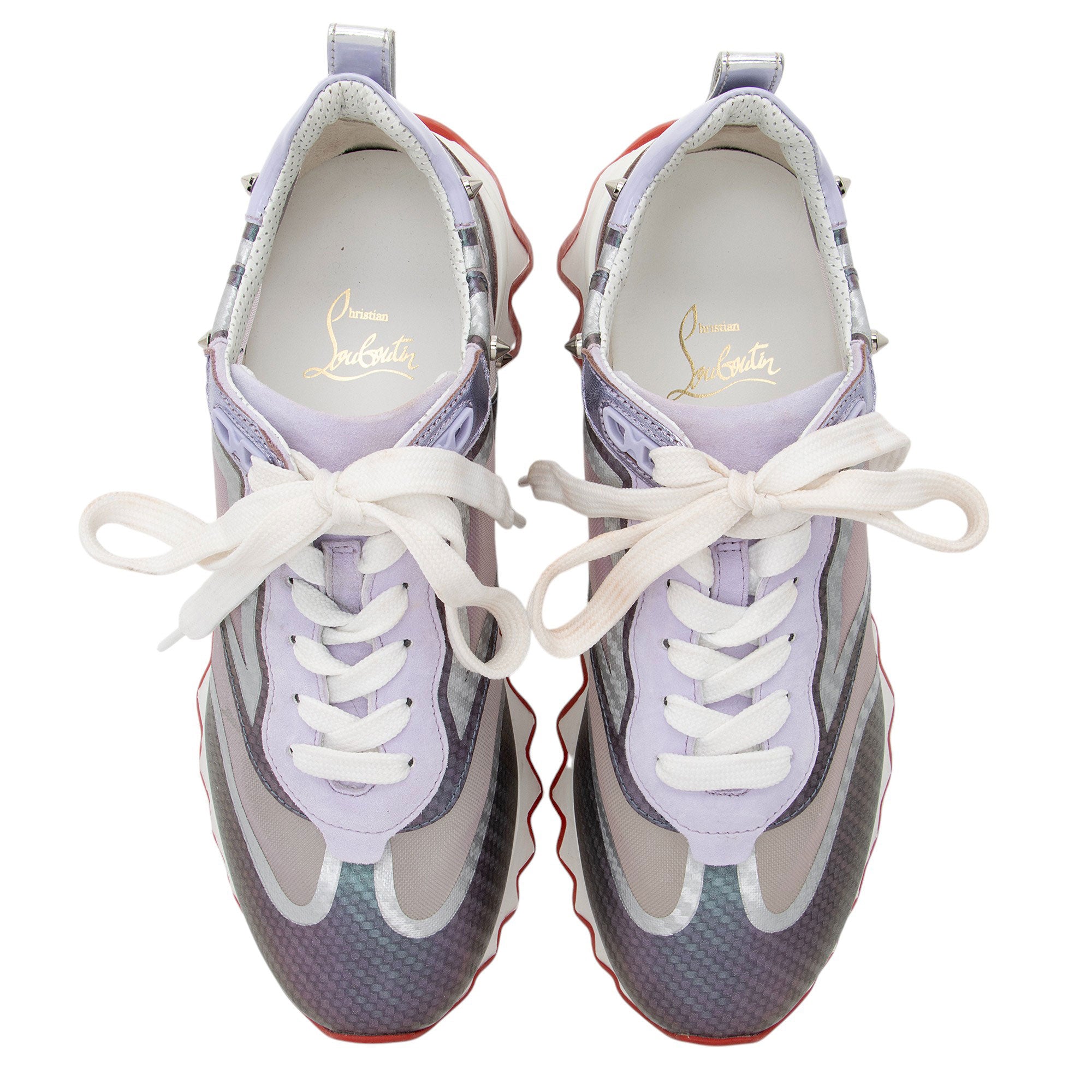 Christian Louboutin Mesh Sharkina Sneakers - Size 8 / 38