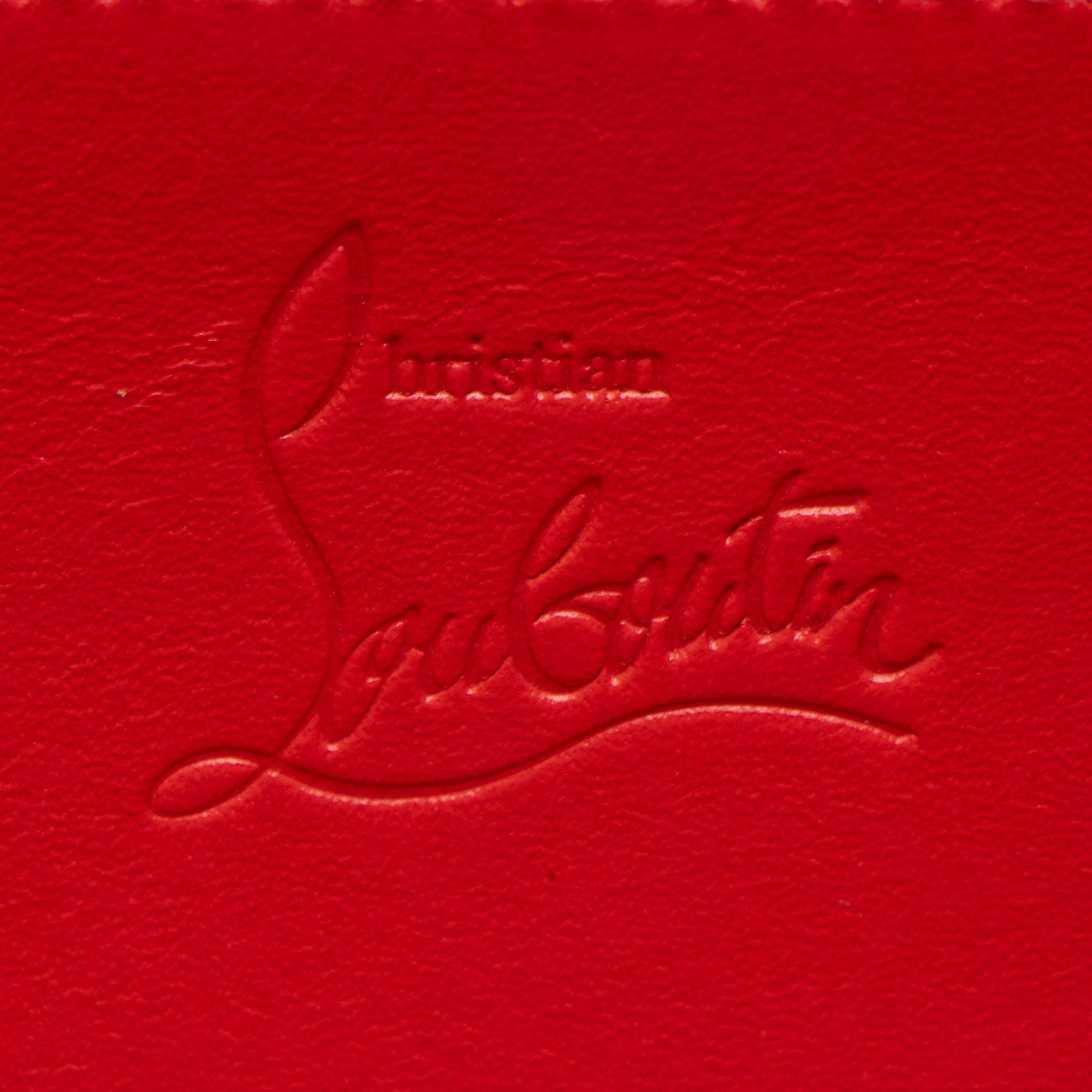 Christian Louboutin Metallic Leather Spiked Panettone Wallet