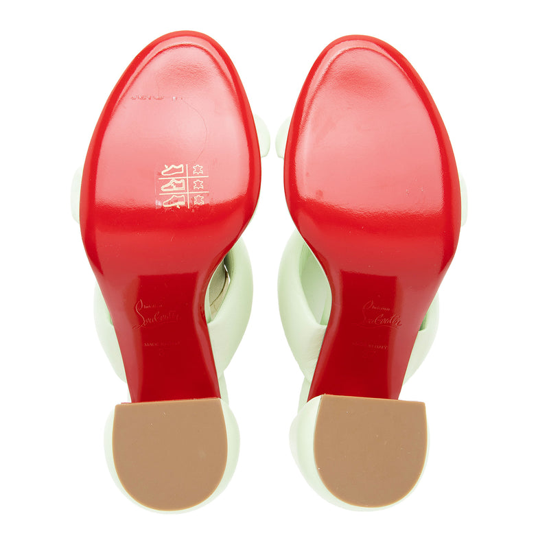 Christian Louboutin Nappa Inflama Sab 85mm Sandals - Size 7 / 37 (SHF-q24Qby)