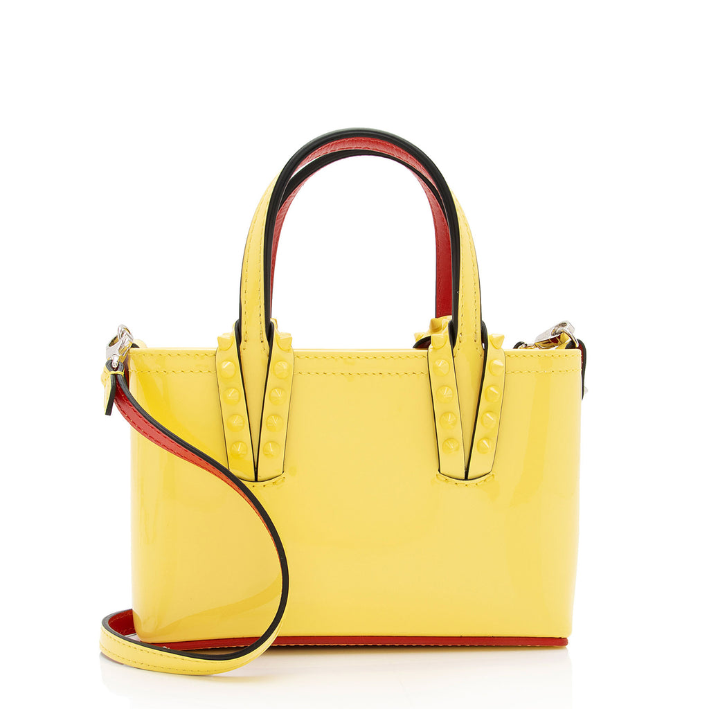 Christian Louboutin Patent Leather Cabata Mini Tote (SHF-K7Q0lt) – LuxeDH