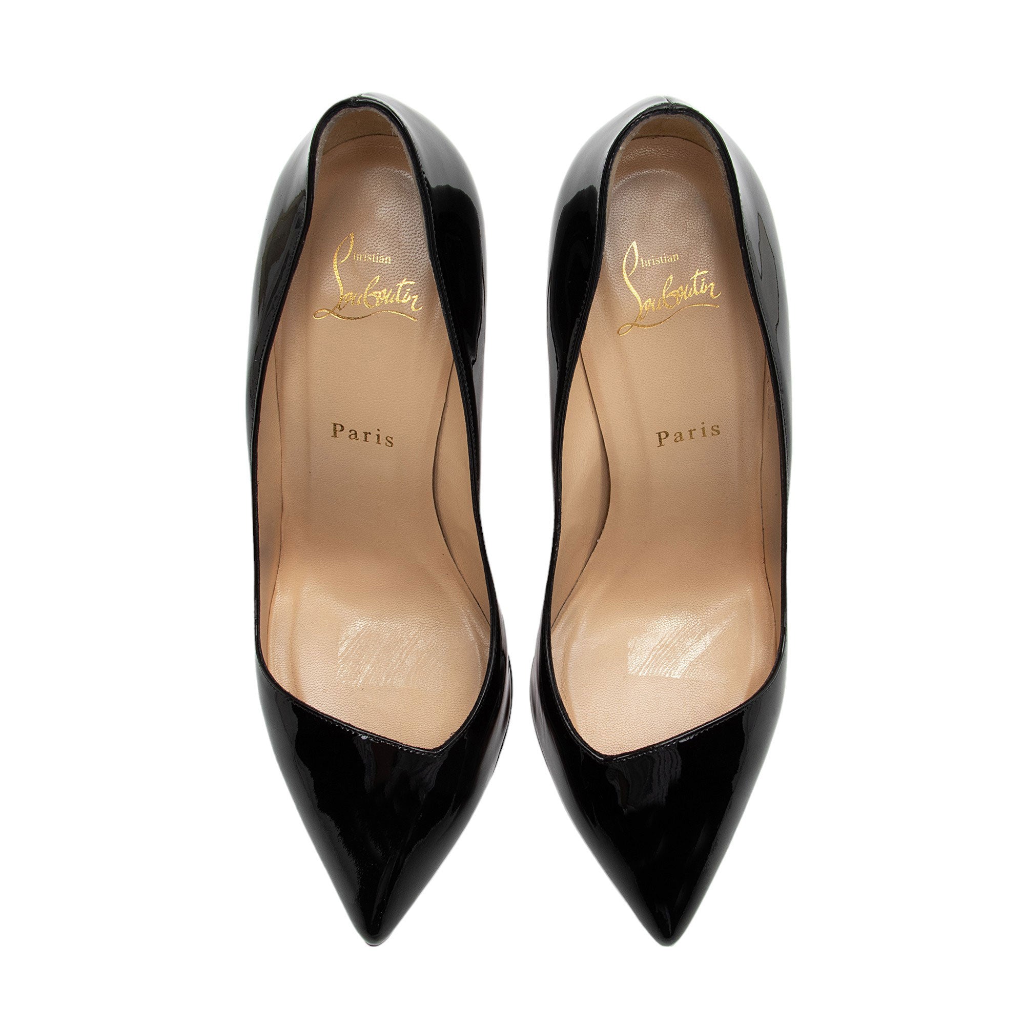 Christian Louboutin Patent Leather Pigalle Follies 100 Pumps - Size 10.5 / 40.5 (SHF-jPrVCQ)