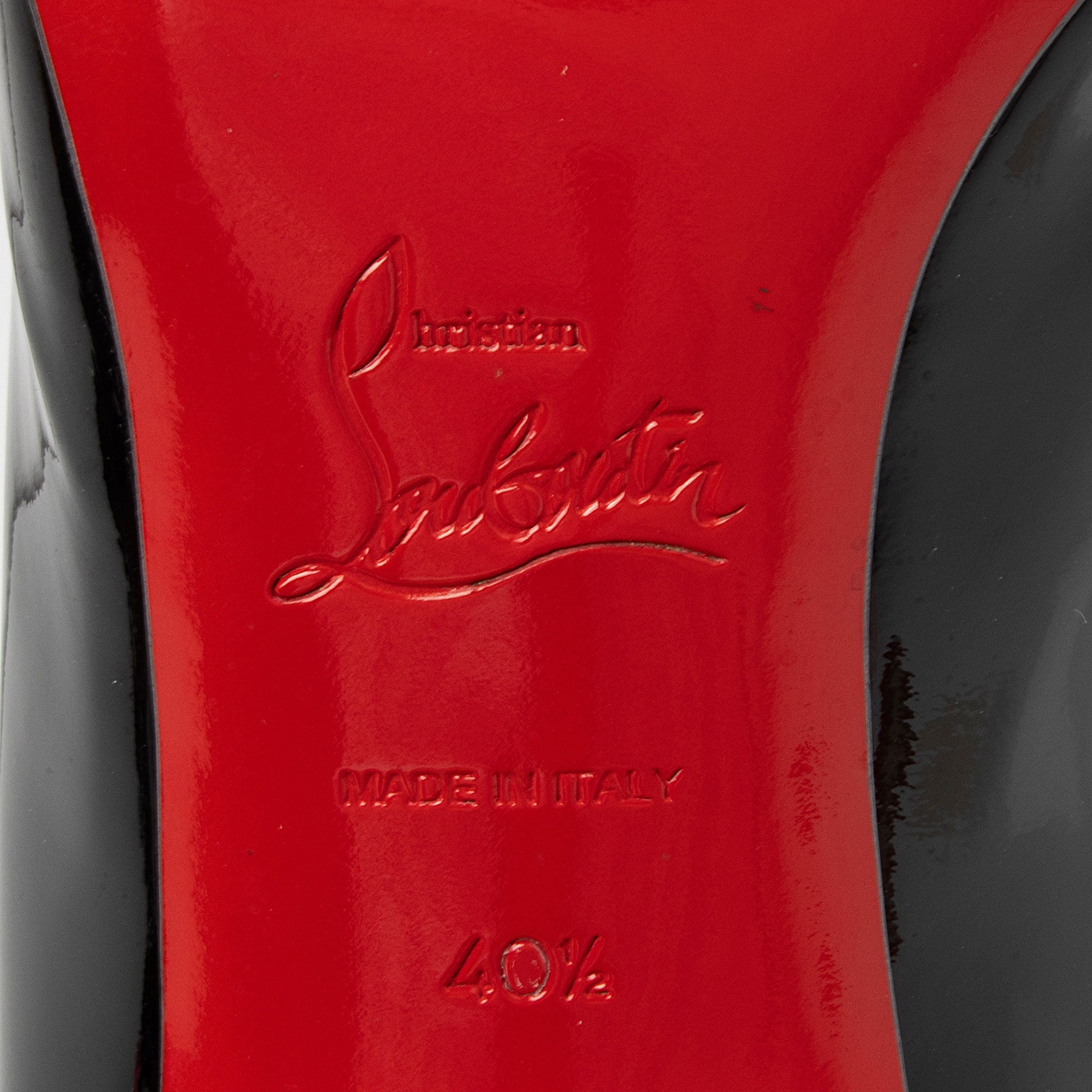 Christian Louboutin Patent Leather Pigalle Follies 100 Pumps - Size 10.5 / 40.5 (SHF-jPrVCQ)