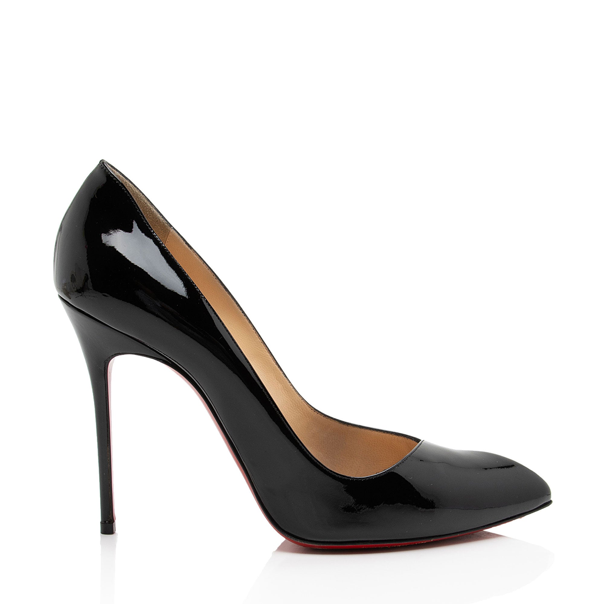 Christian Louboutin Patent Leather Pigalle Follies 100 Pumps - Size 10.5 / 40.5 (SHF-jPrVCQ)