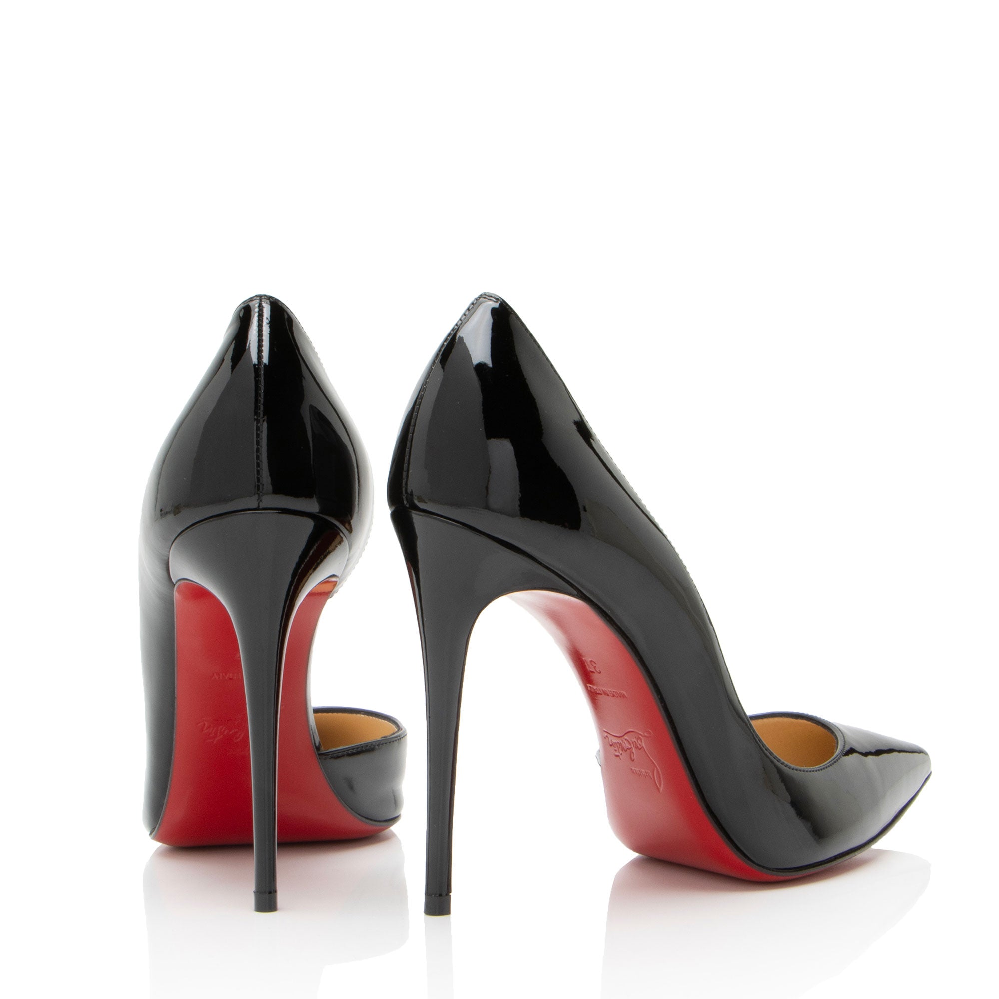Christian Louboutin Patent Leather Iriza d'Orsay Pumps - Size 7 / 37