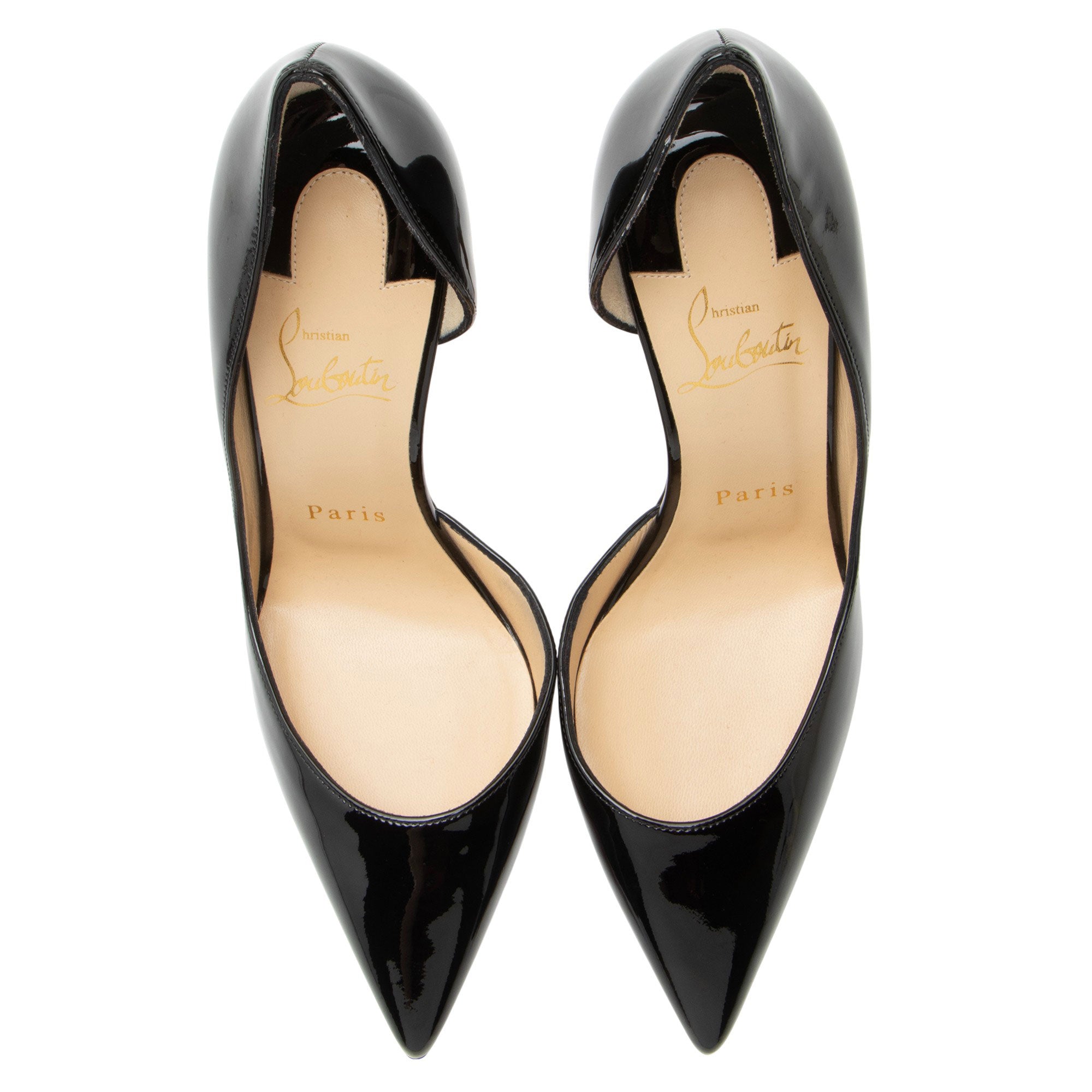 Christian Louboutin Patent Leather Iriza d'Orsay Pumps - Size 7 / 37