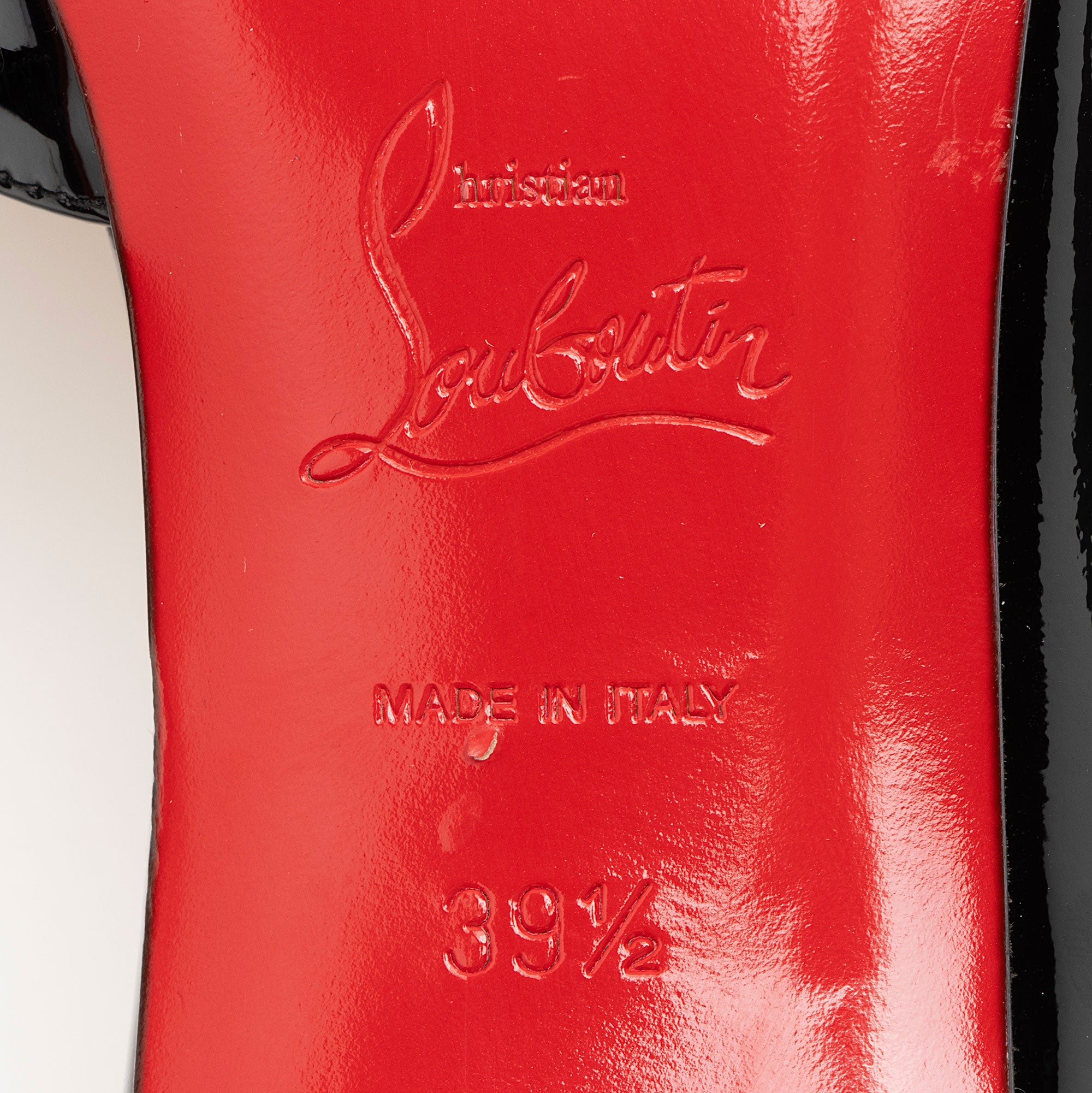 Christian Louboutin Patent Leather Iriza d'Orsay Pumps - Size 9.5 / 39.5