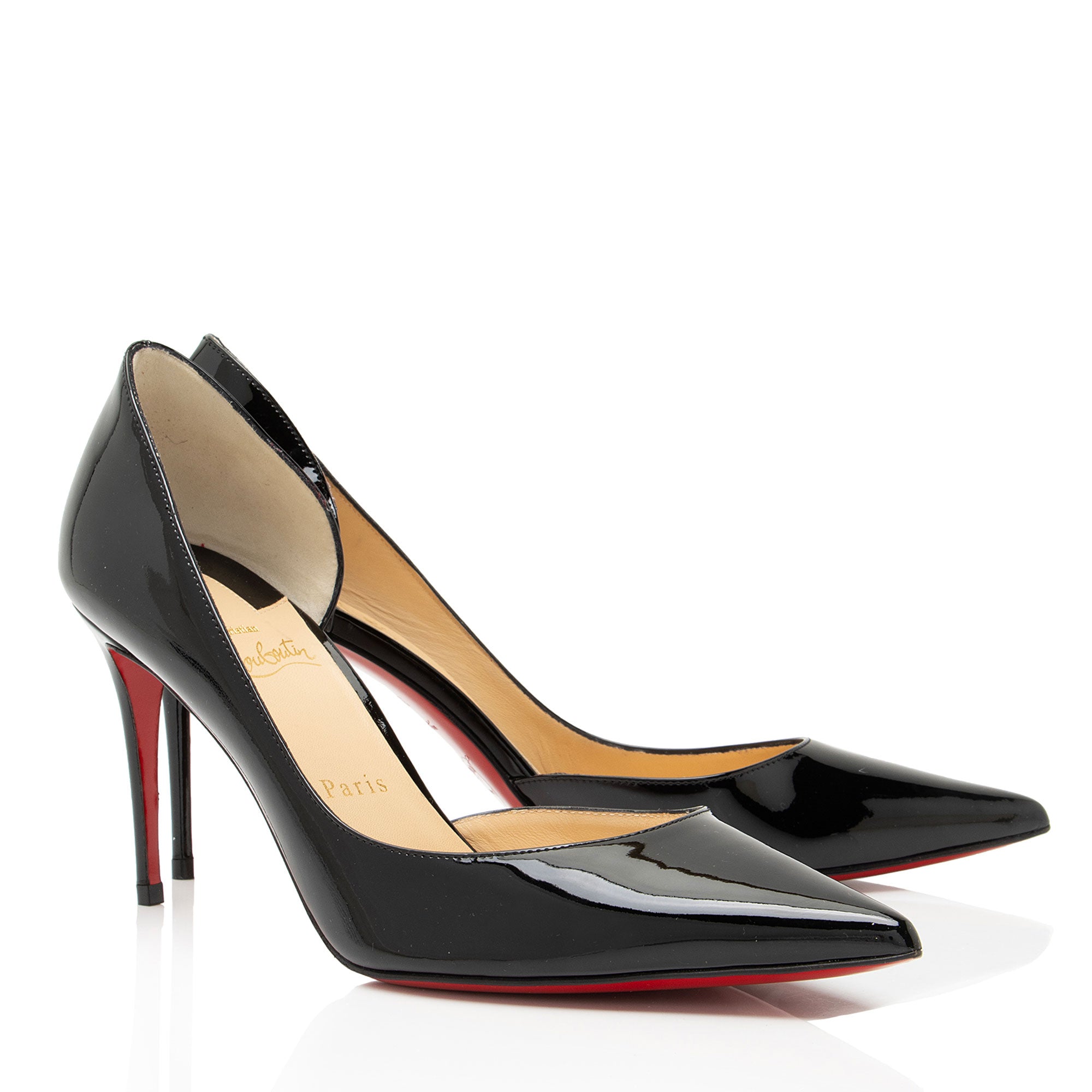 Christian Louboutin Patent Leather Iriza d'Orsay Pumps - Size 9.5 / 39.5