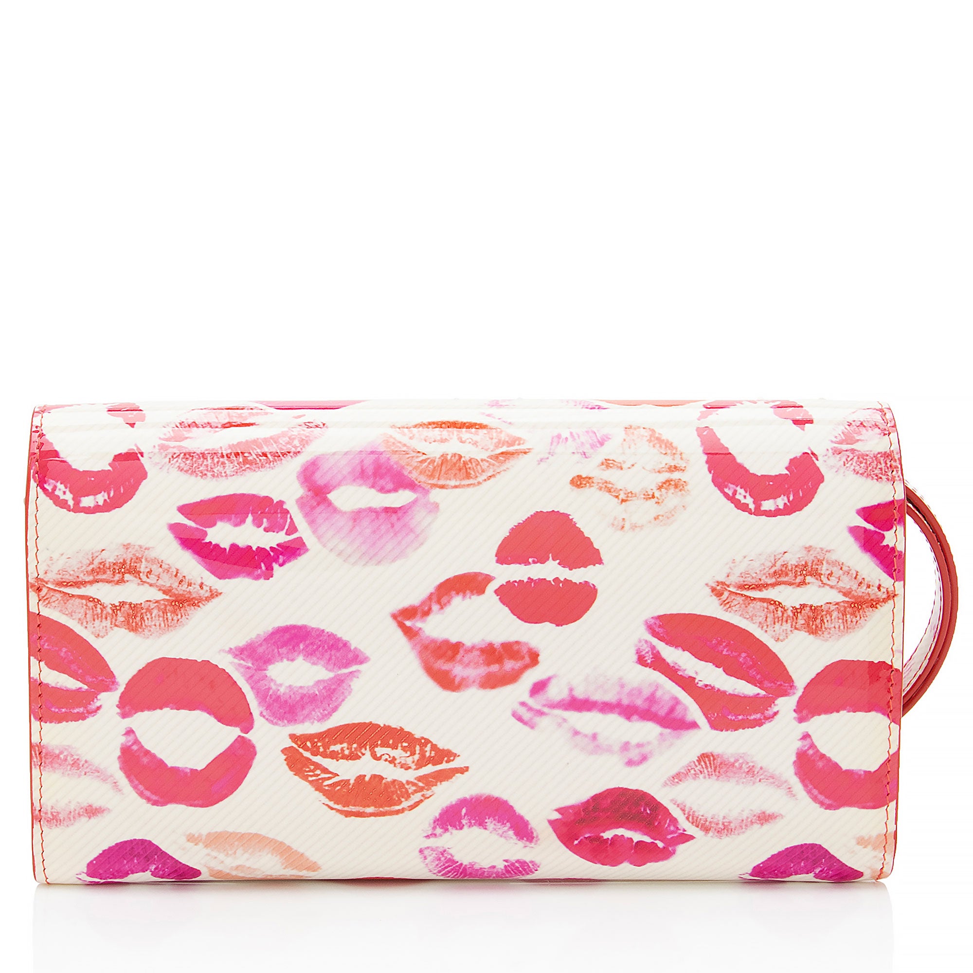 Christian Louboutin Patent Leather Lip Print Wallet on Strap