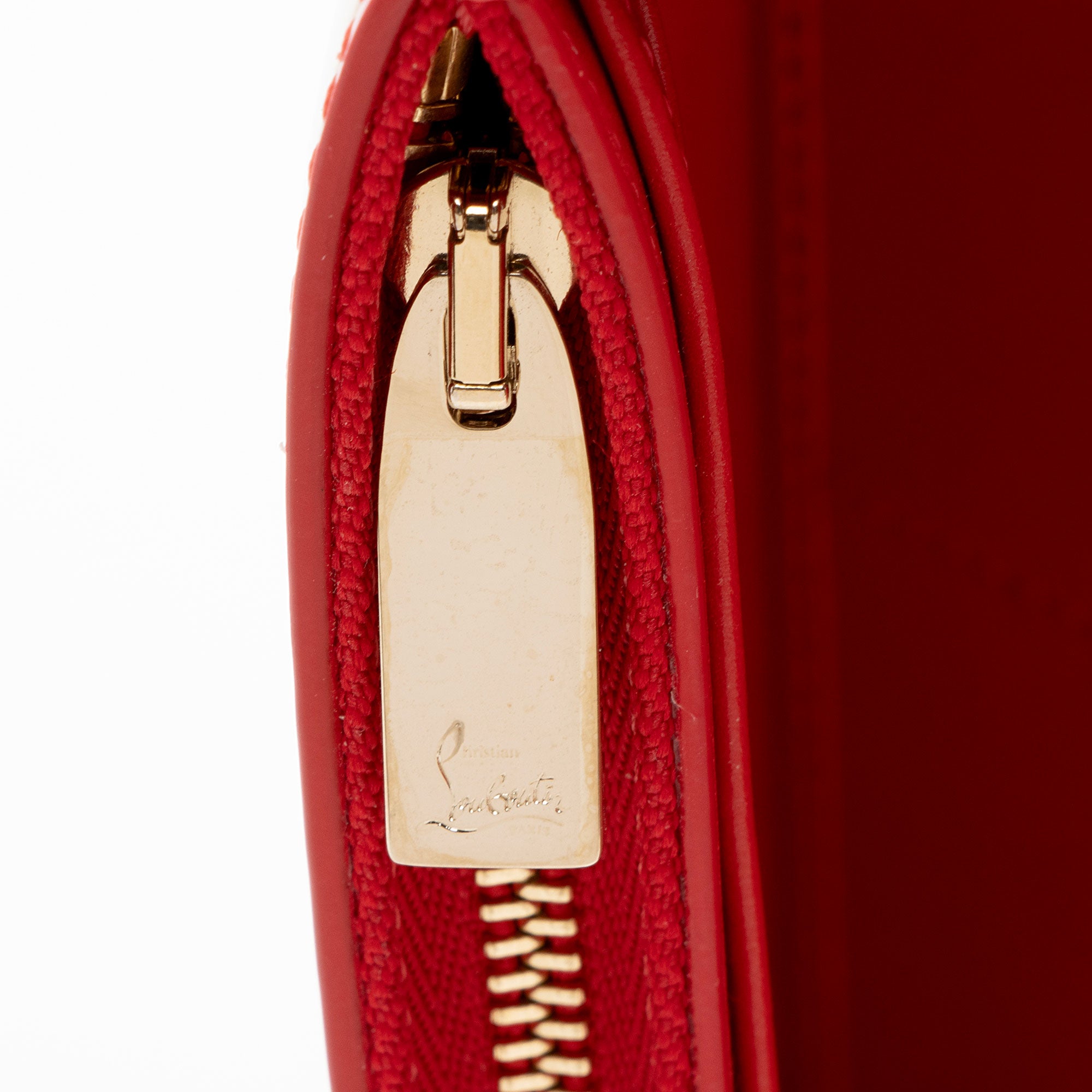 Christian Louboutin Patent Leather Lip Print Wallet on Strap