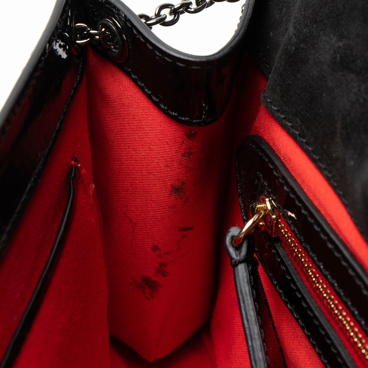 Christian Louboutin Patent Leather Riviera Clutch