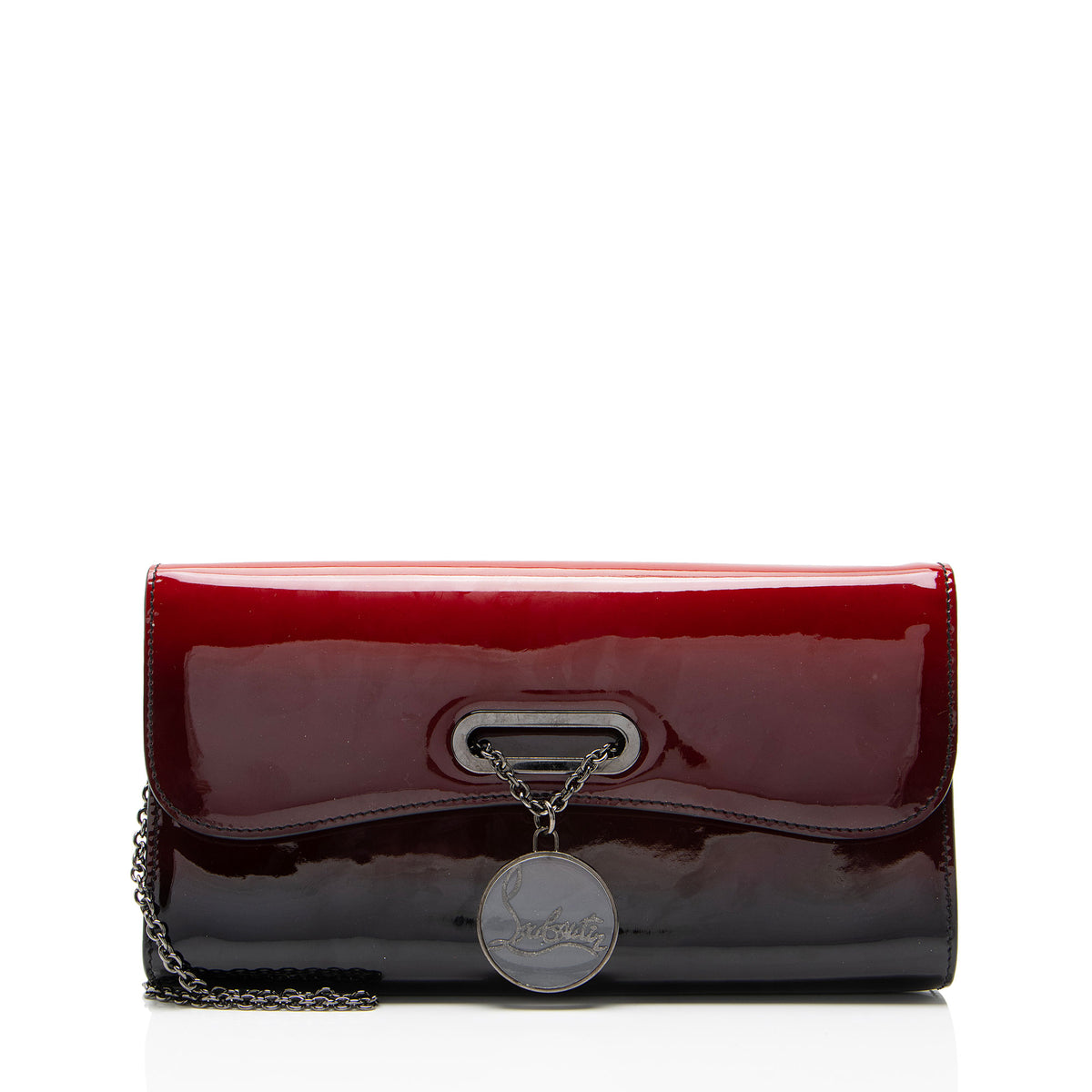 Christian Louboutin Patent Leather Riviera Clutch