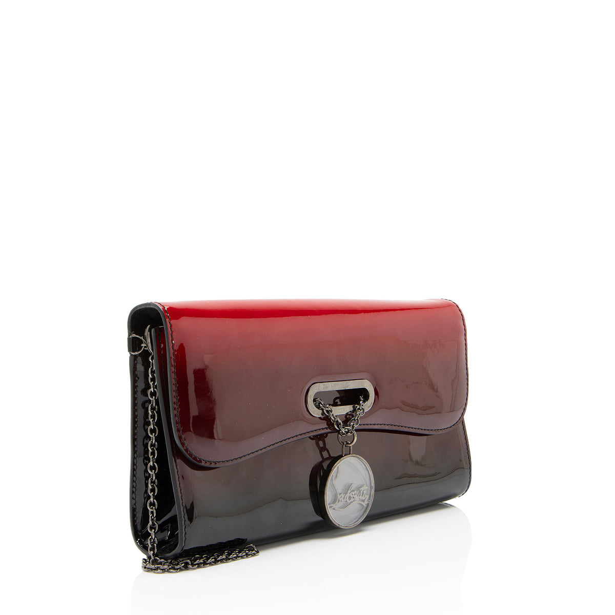 Christian Louboutin Patent Leather Riviera Clutch