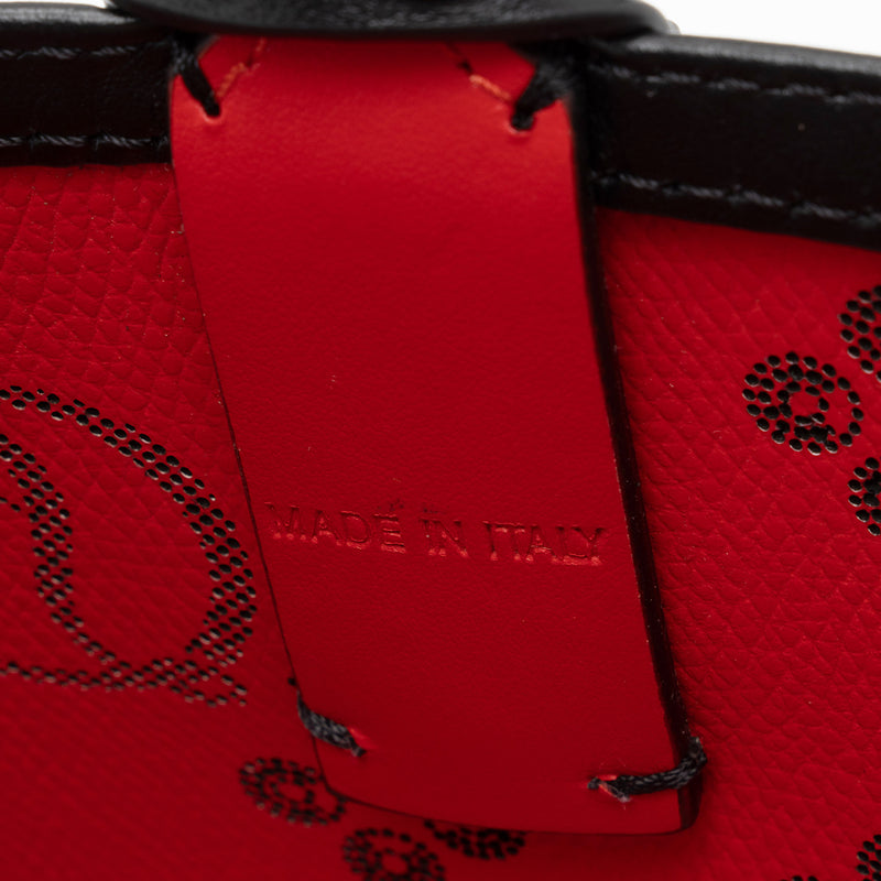 Christian Louboutin Perforated Leather Cabata Loubinthesky Nano Tote (SHF-d24Tyt)
