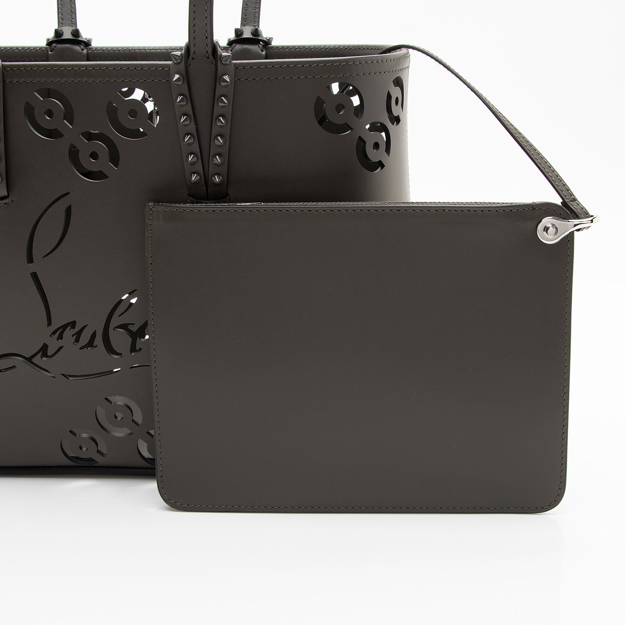 Christian Louboutin Perforated Leather Cabata Loubinthesky Small Tote (SHF-0wtC4x)