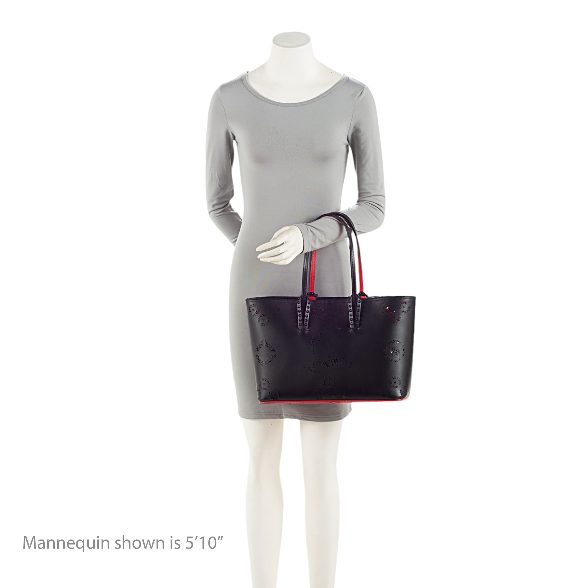 Christian Louboutin Perforated Leather Loubinthesky Cabata Small Tote