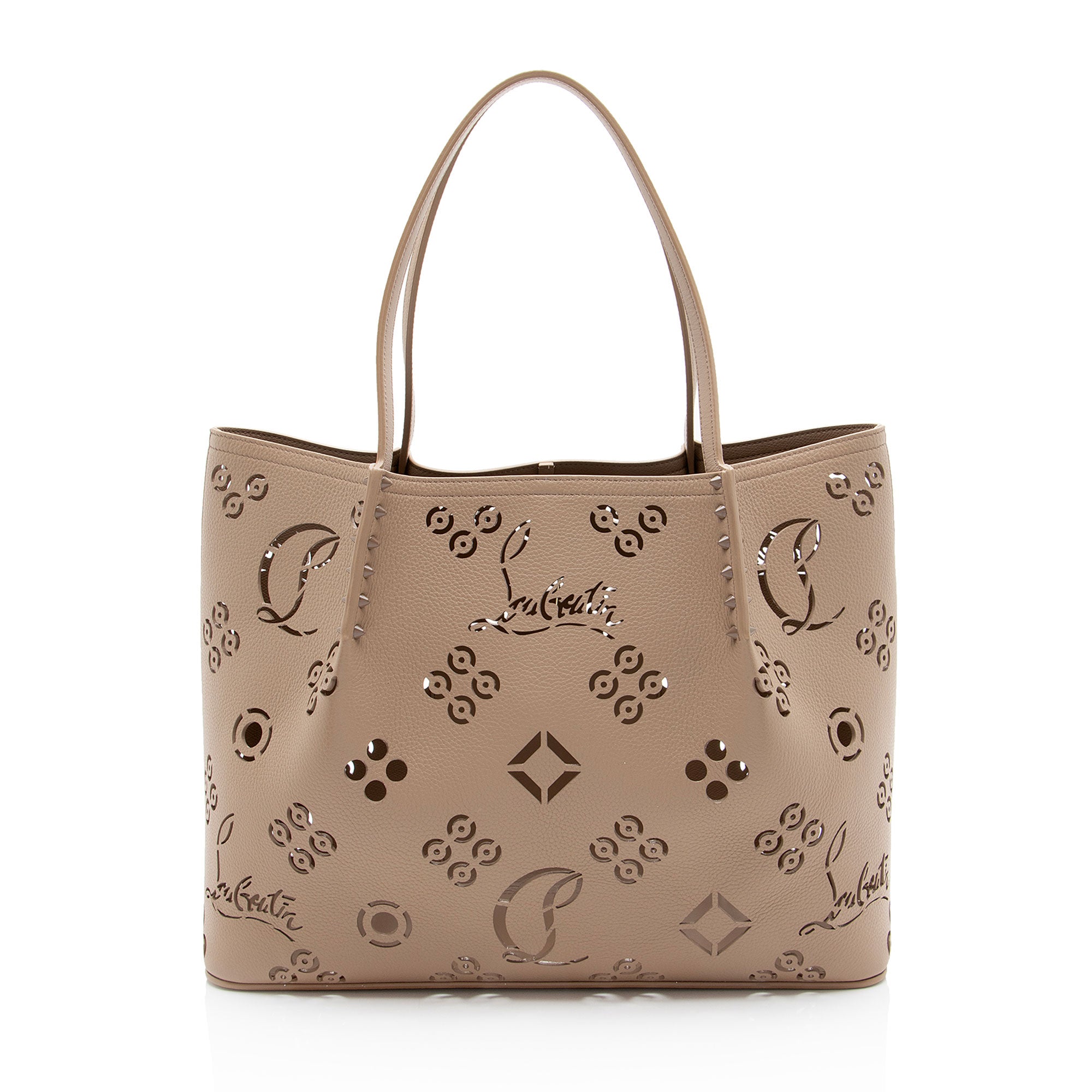 Christian Louboutin Perforated Leather Loubinthesky Cabarock Large Tote
