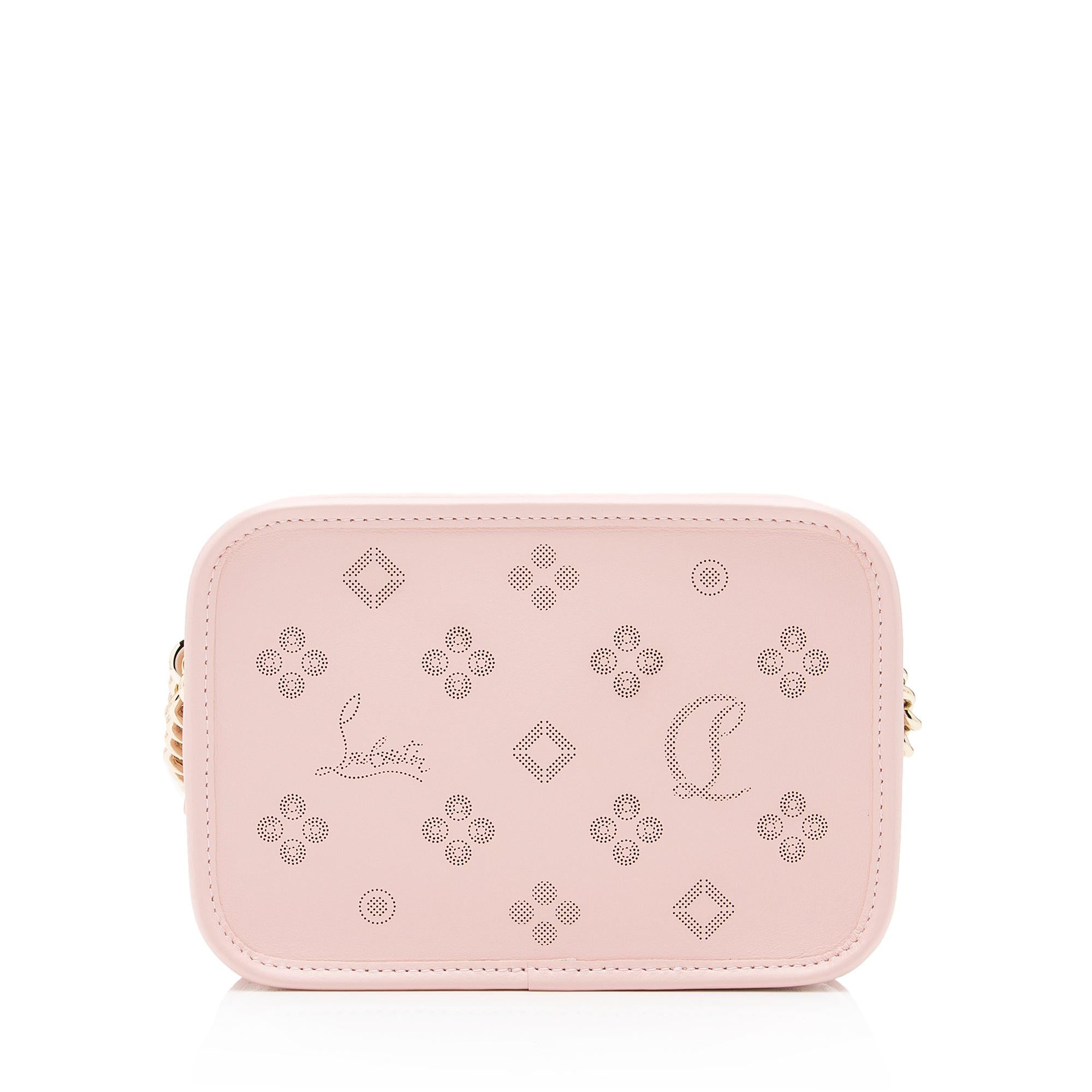 Christian Louboutin Perforated Leather Loubinthesky Small Camera Bag (SHF-G8JcIh)