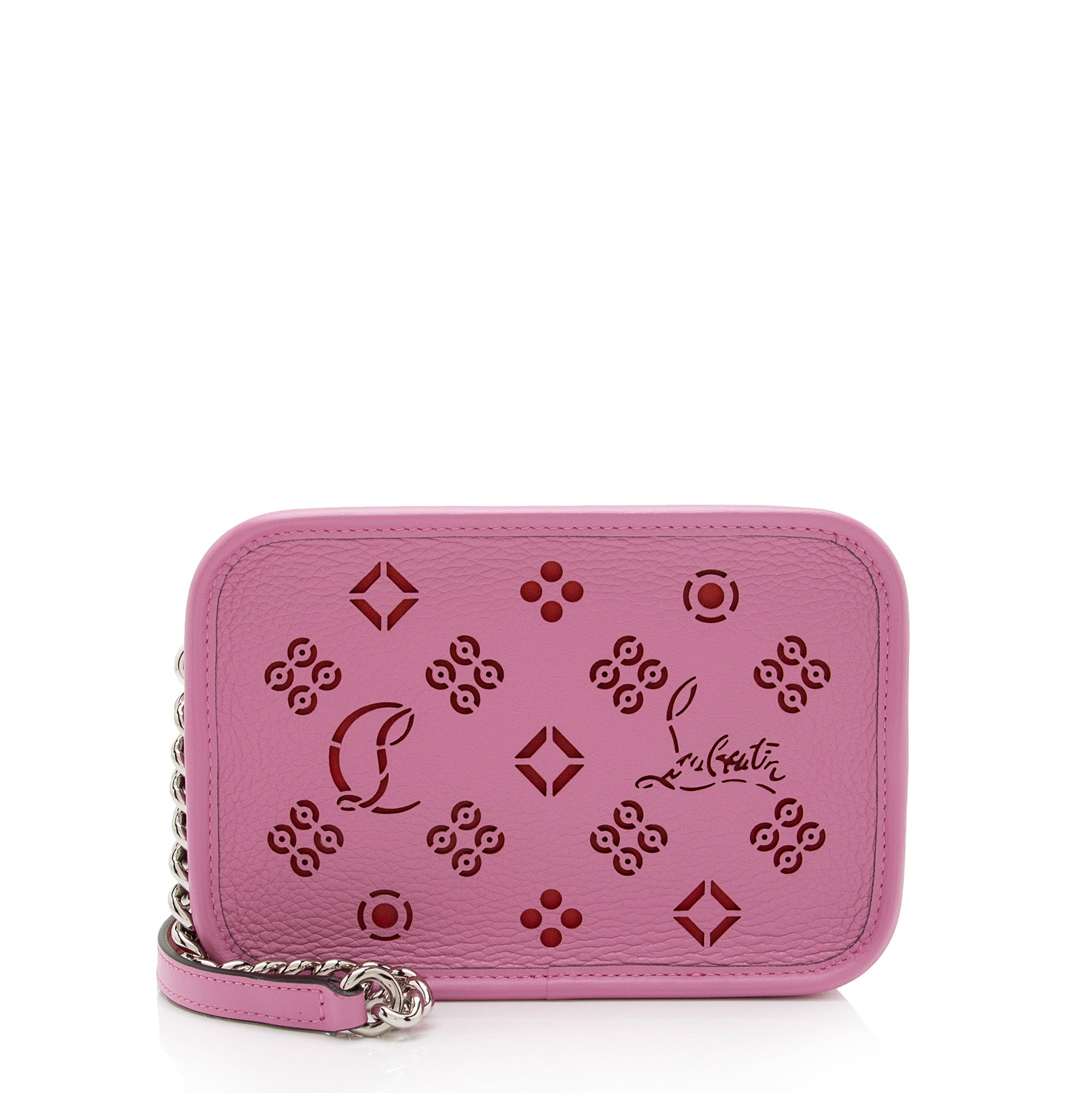 Christian Louboutin Perforated Leather Loubinthesky Small Camera Bag (SHF-6uslKv)