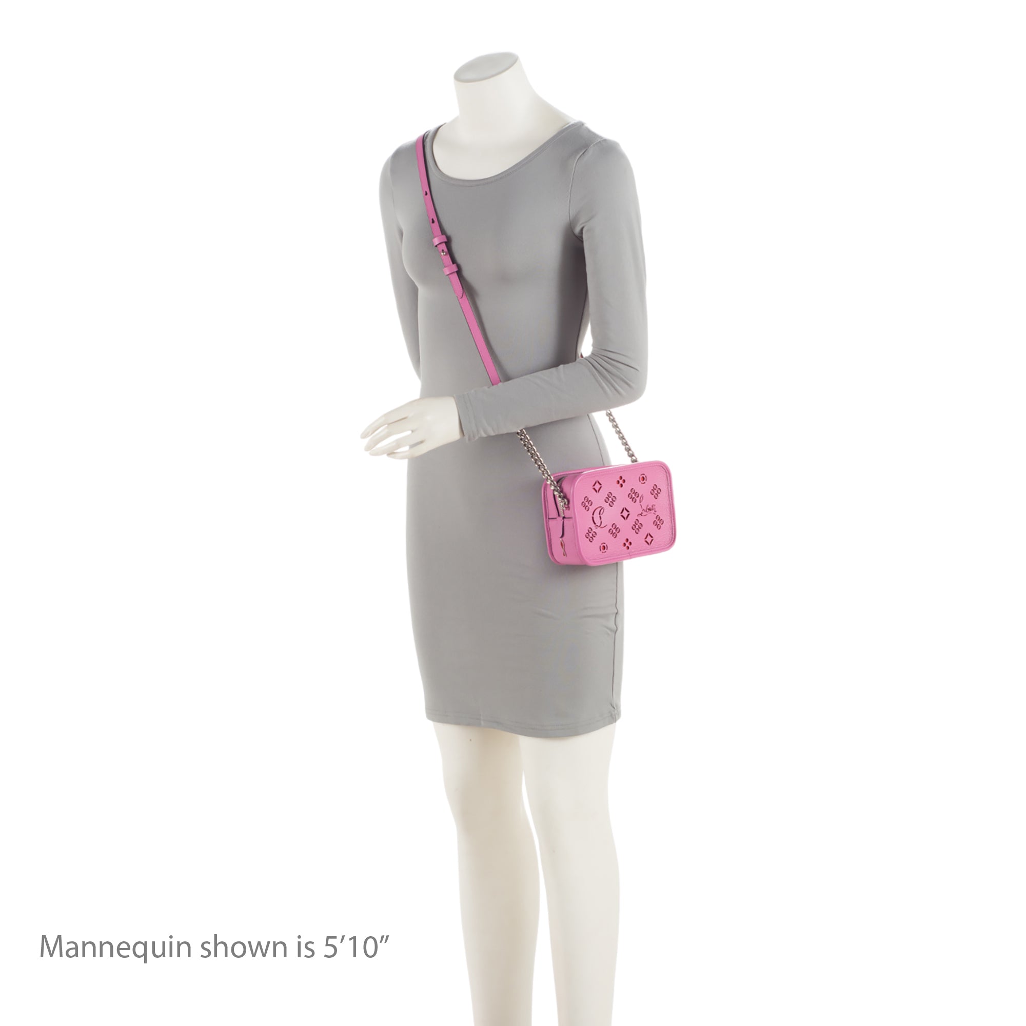 Christian Louboutin Perforated Leather Loubinthesky Small Camera Bag (SHF-6uslKv)