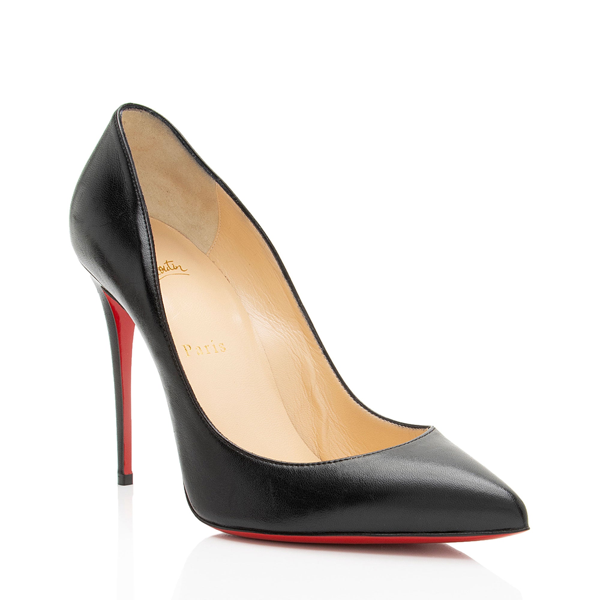 Christian Louboutin Shiny Nappa Pigalle Follies 100 Pumps - Size 9.5 / 39.5