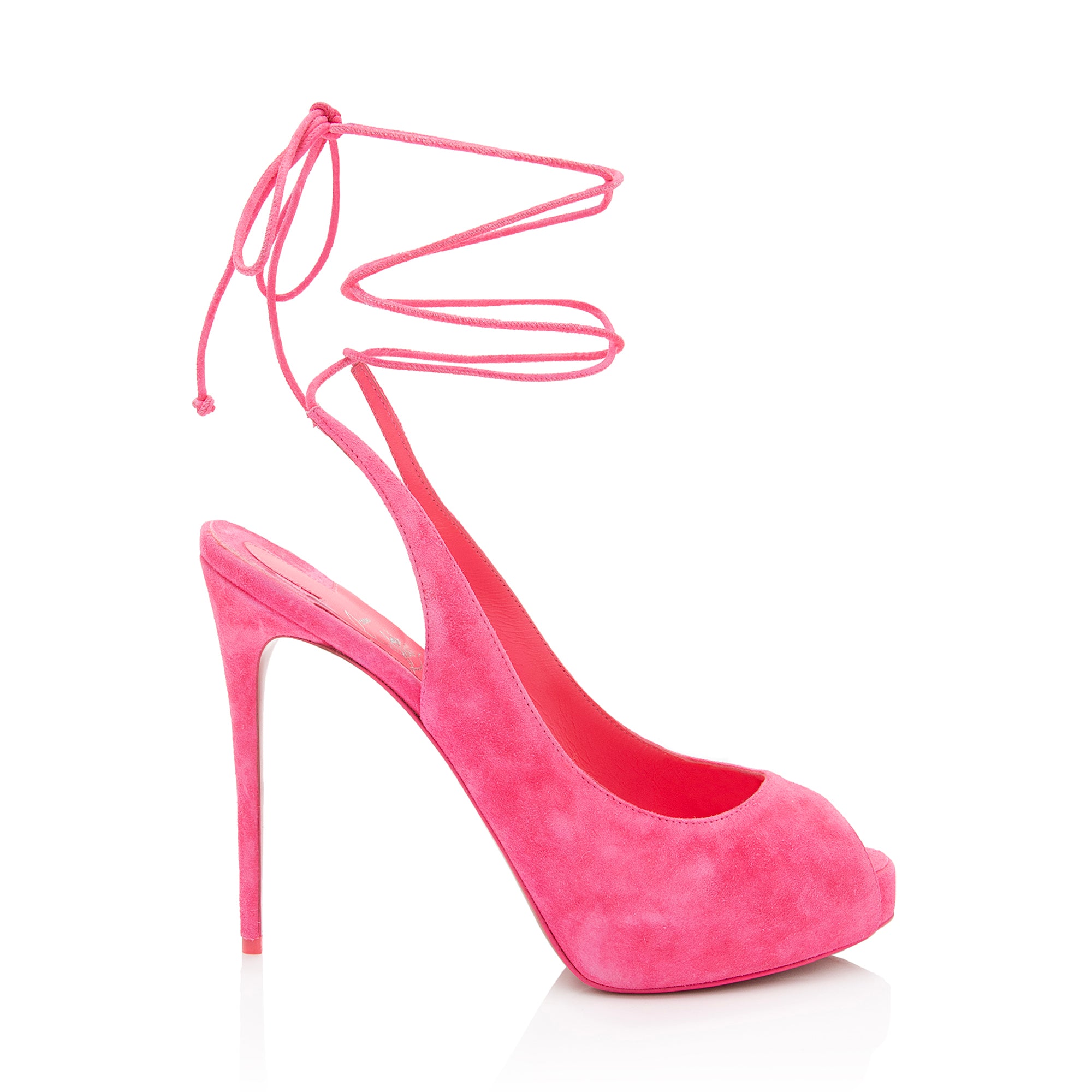 Christian Louboutin Suede Lace Up NVP Pumps - Size 9.5 / 39.5 (SHF-kRZEmj)