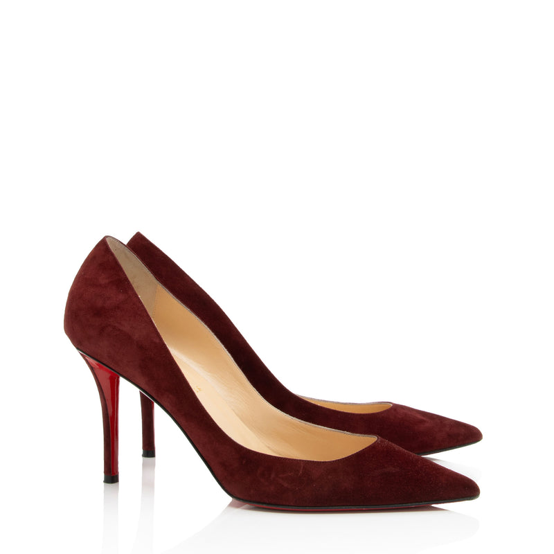 Christian Louboutin Suede Pigalle Follies 85 Pumps - Size 10.5 / 40.5 (SHF-DvQgEP)