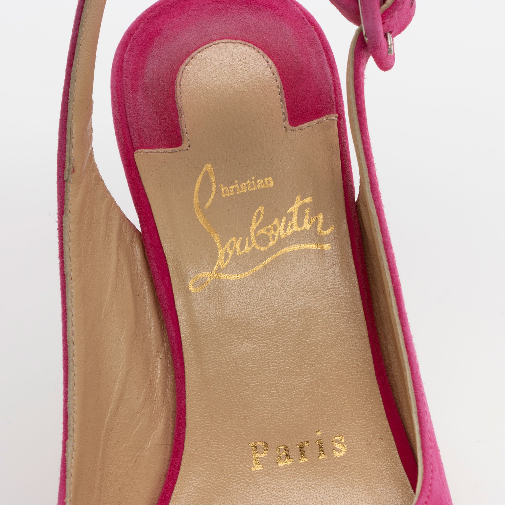 Christian Louboutin サイズ35ハーフ Christian Louboutin Suede Reine De Liege Wedge Sandals - Size 5 / 35 (
