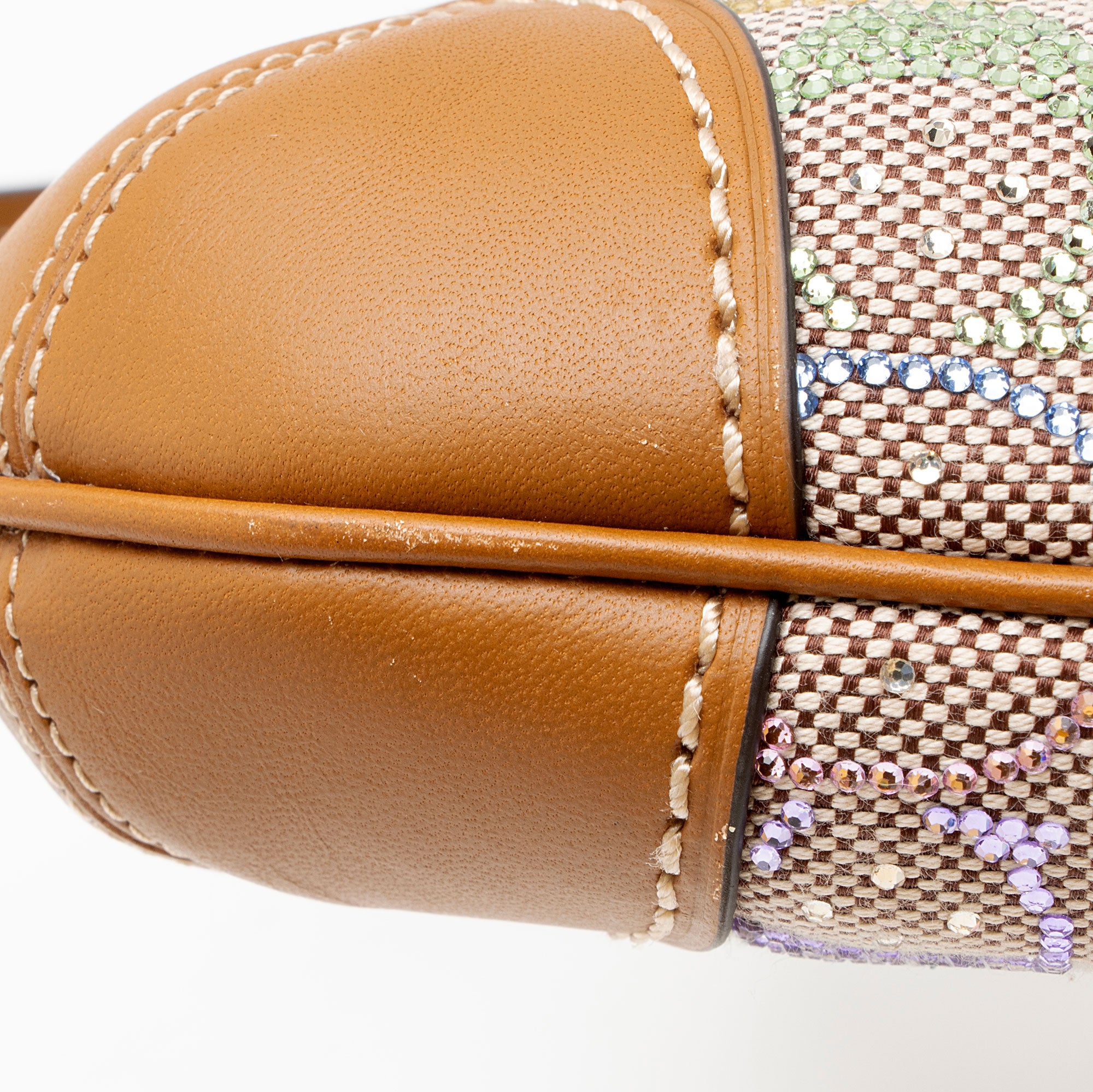 Coach Crystal Embellished CC Hamptons Hobo