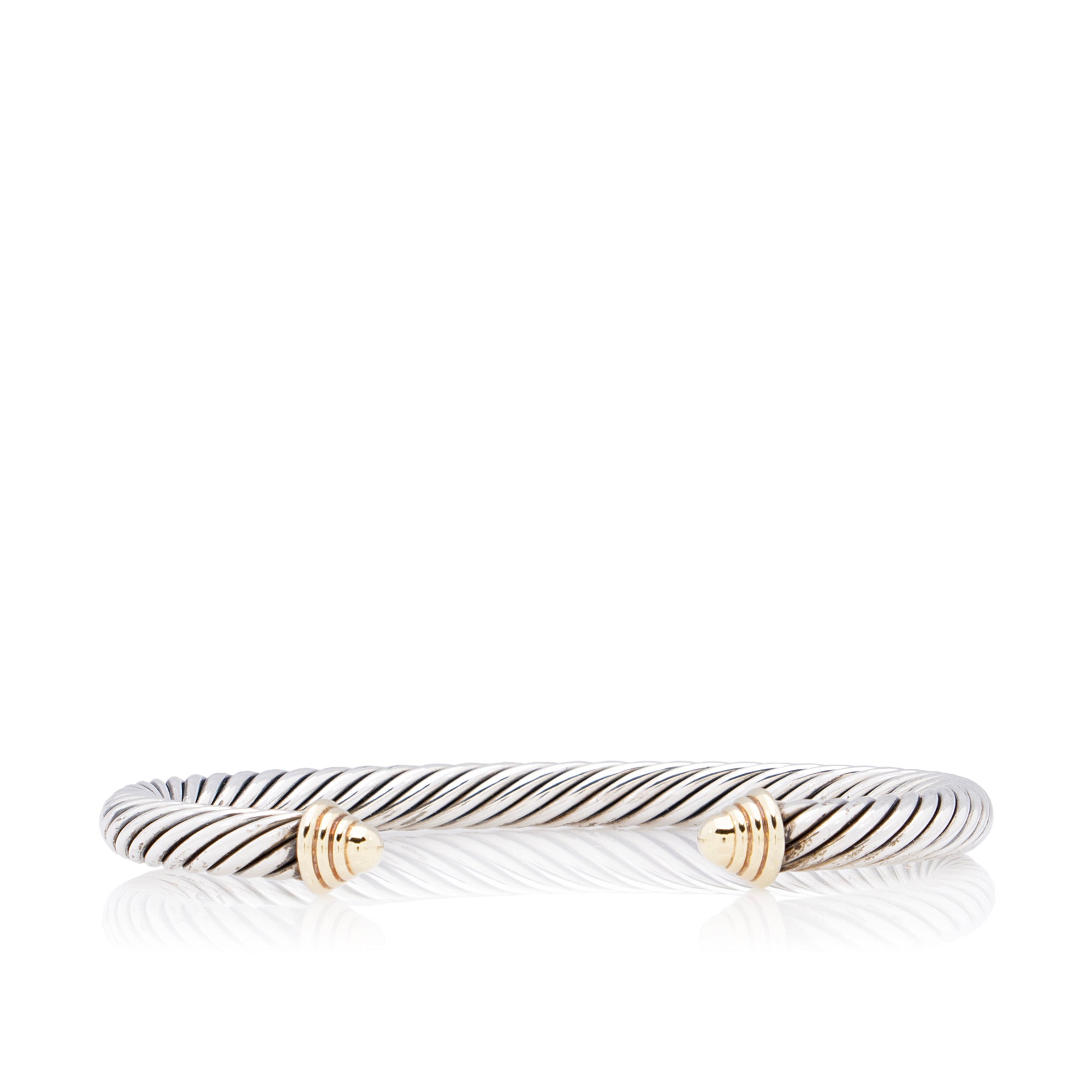 David Yurman 14k Gold Sterling Silver Cable Classics 5mm Bracelet (SHF-E9tSdX)