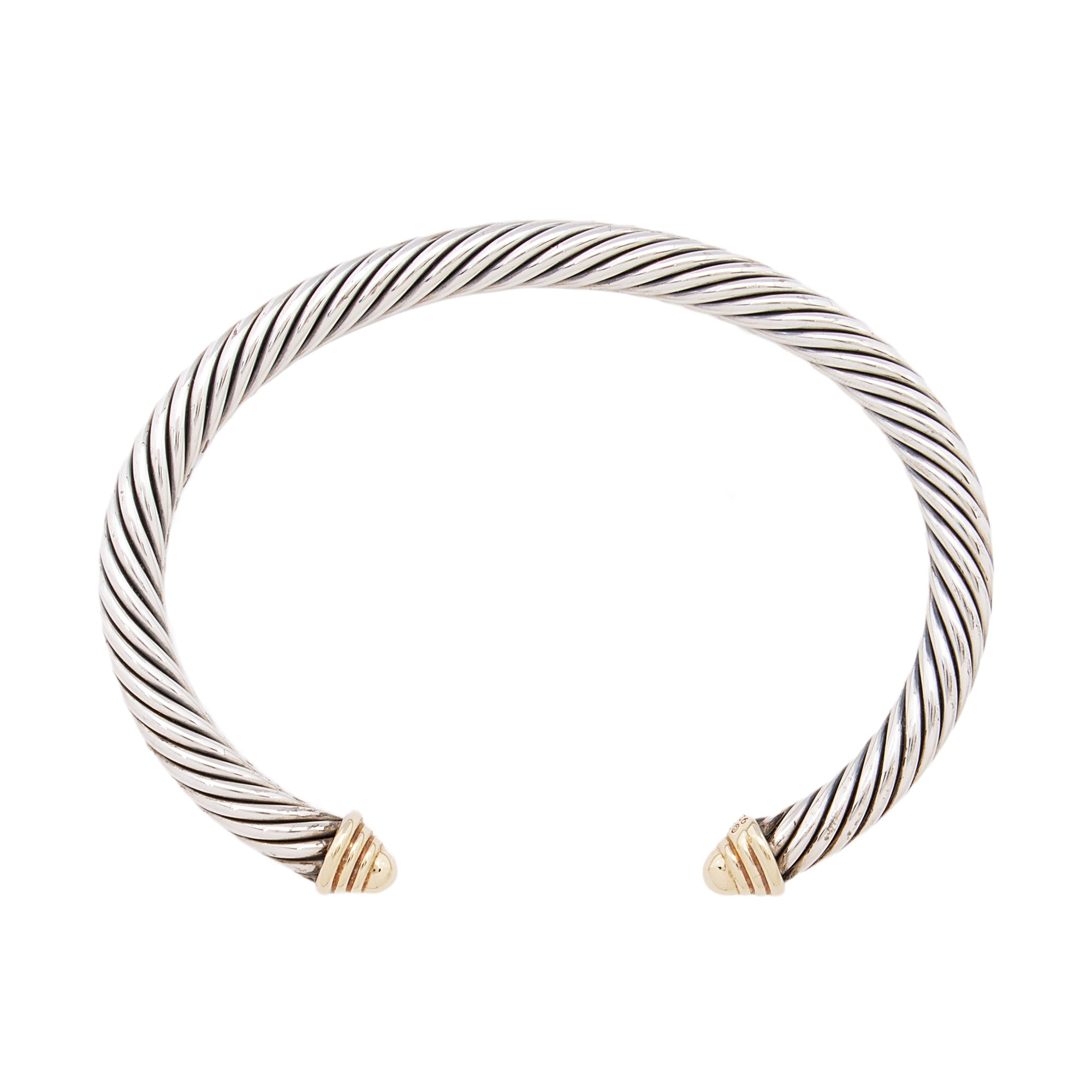 David Yurman 14k Gold Sterling Silver Cable Classics 5mm Bracelet (SHF-E9tSdX)