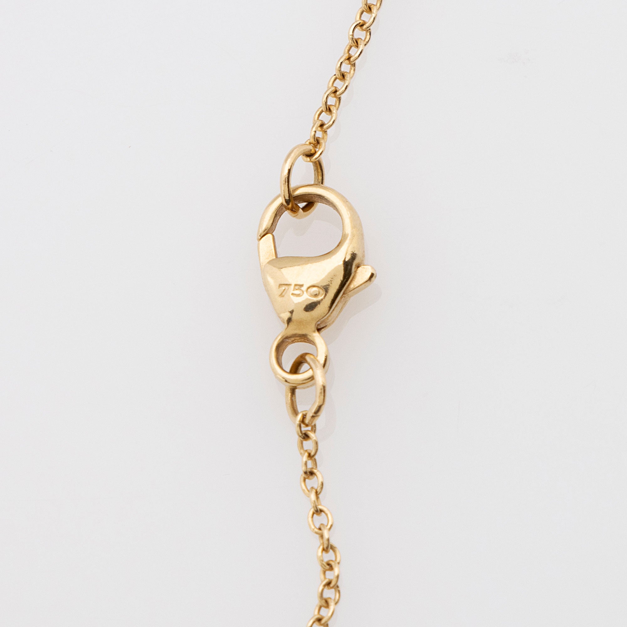 David Yurman 18k Gold Diamond Initial G Necklace
