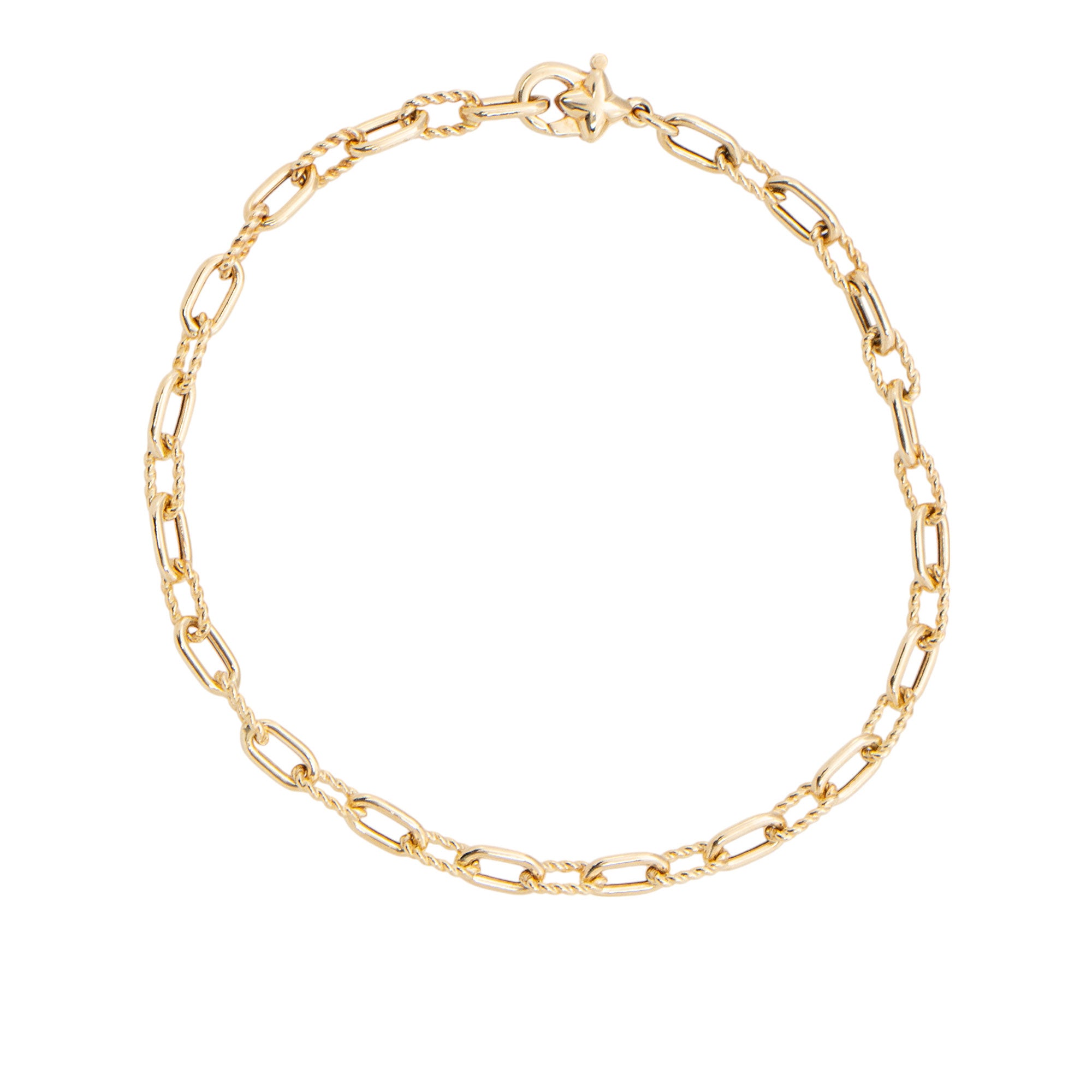 David Yurman 18k Gold Madison 3mm Chain Bracelet