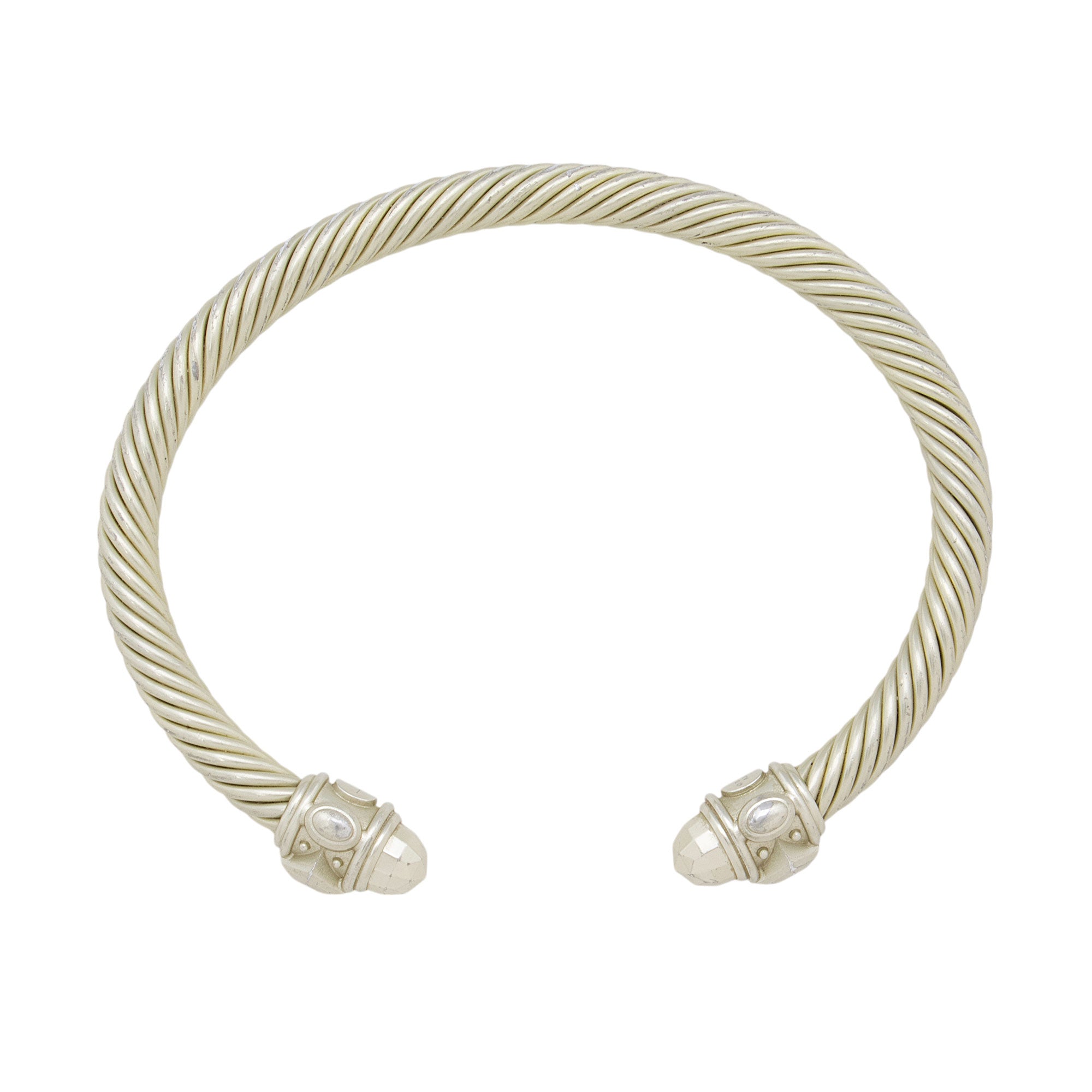 David Yurman Aluminum Renaissance Cable 5mm Cuff (SHF-0zNSCH)