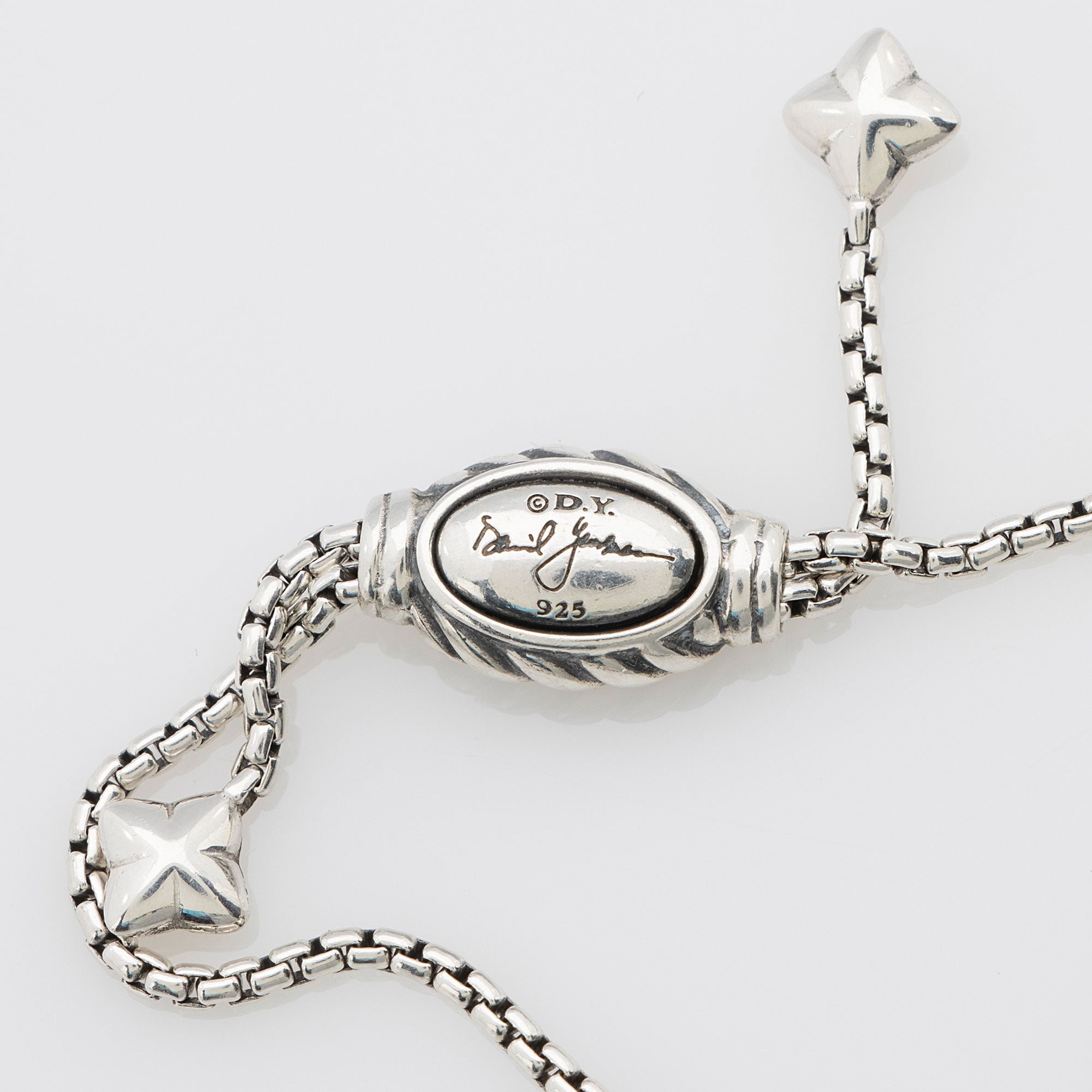 David Yurman Sterling Silver 14k Gold Crossover Pendant Necklace (SHF-2Ma5bS)