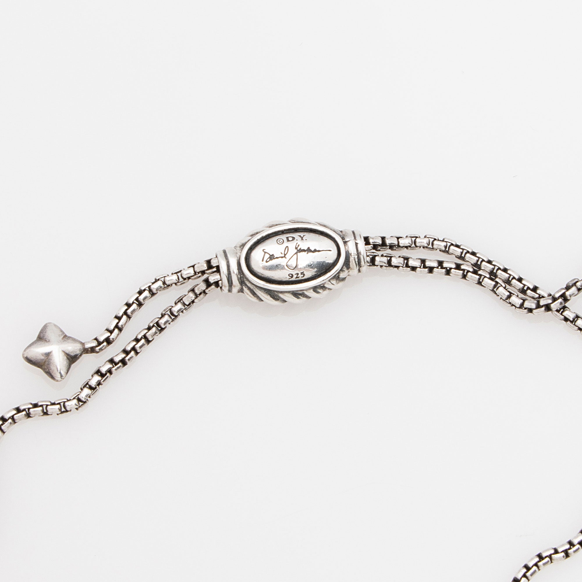 David Yurman Sterling Silver 14k Gold Crossover Necklace (SHF-zMzKvj)