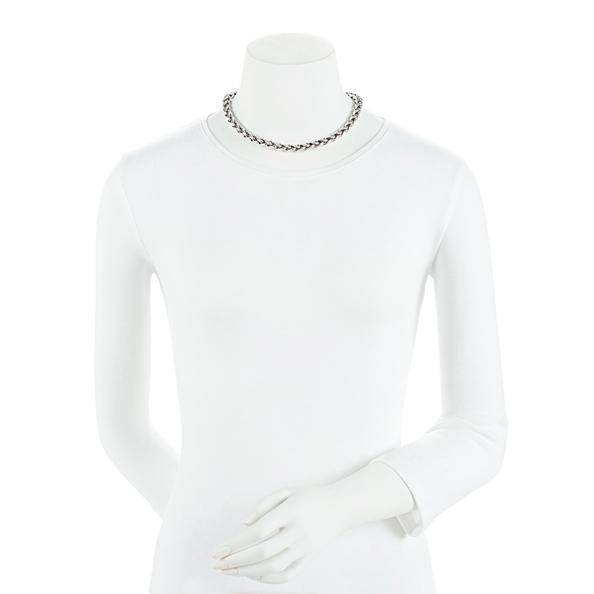 David Yurman Sterling Silver 14k Gold Wheat Chain Necklace (SHF-IXWGrJ)