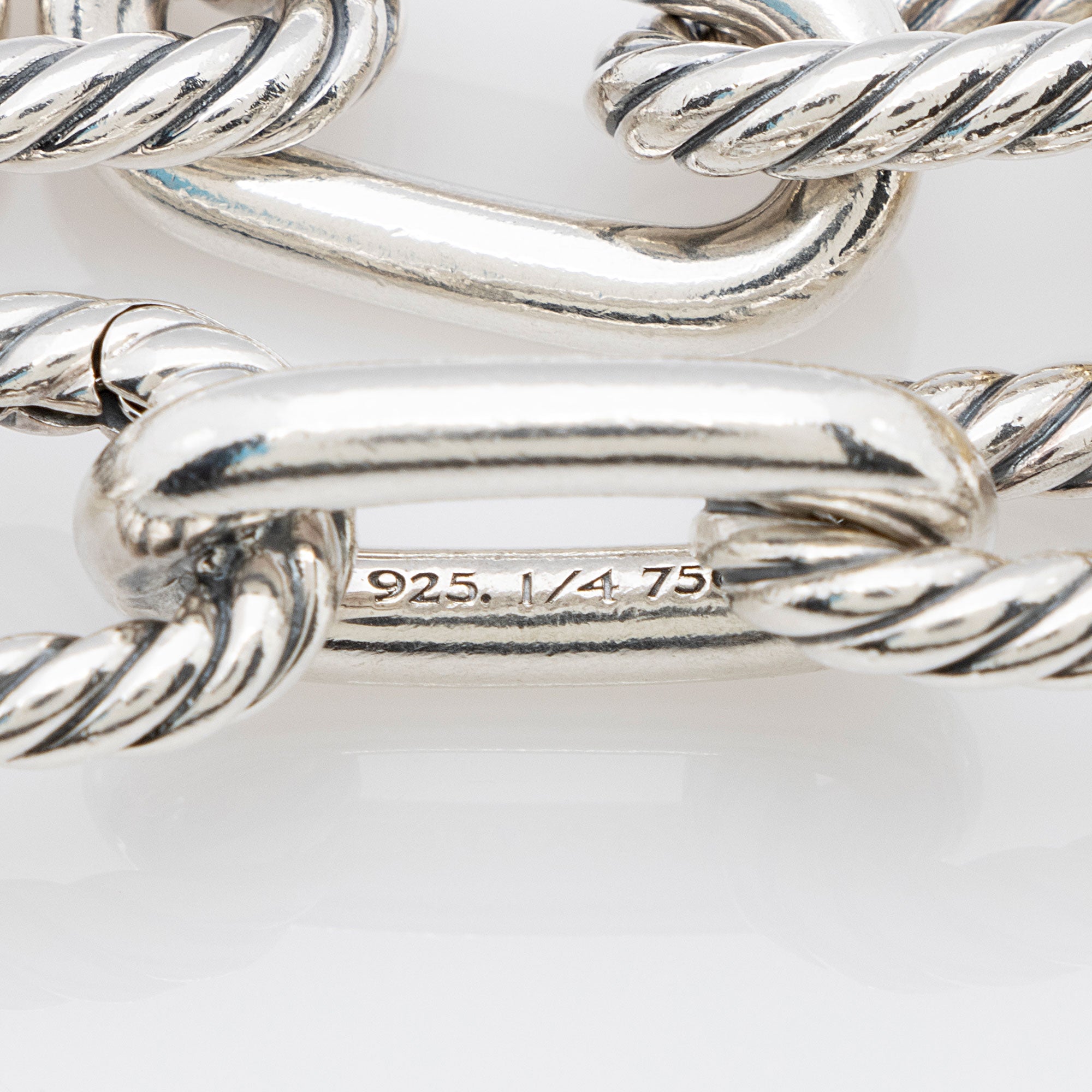 David Yurman Sterling Silver 18k Gold DY Madison 11mm Chain Bracelet (SHF-L4DvLI)
