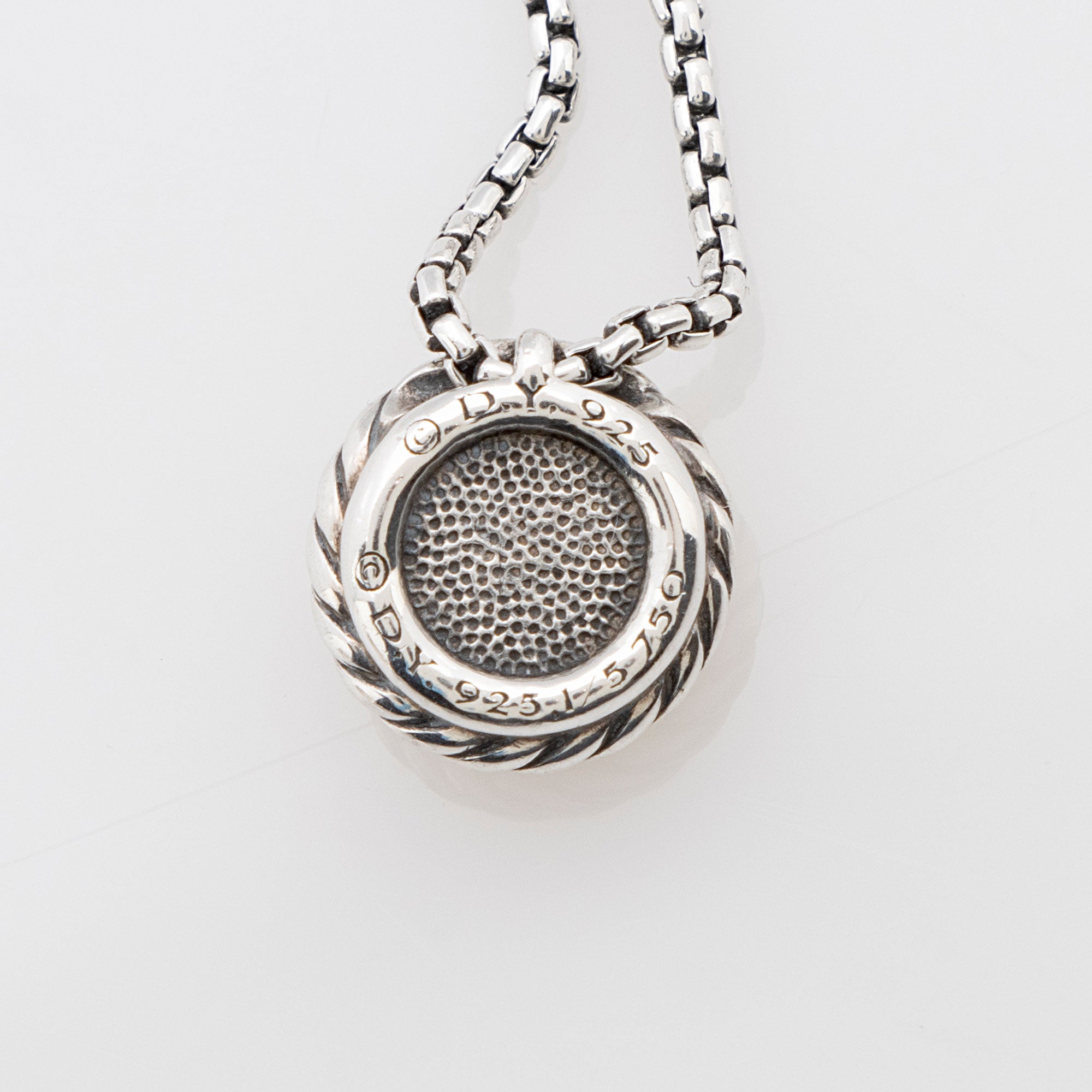 David Yurman Sterling Silver 18k Gold Petite Chatelaine Pendant Necklace