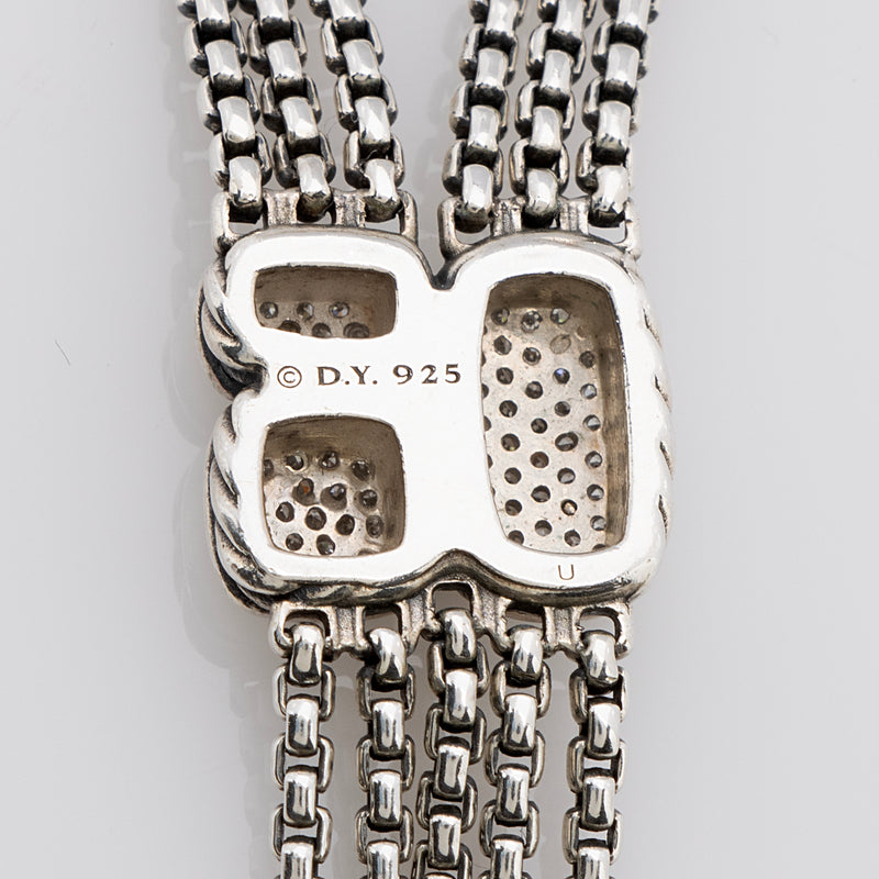 David Yurman Sterling Silver Diamond Confetti Necklace (SHF-MrNyuU)