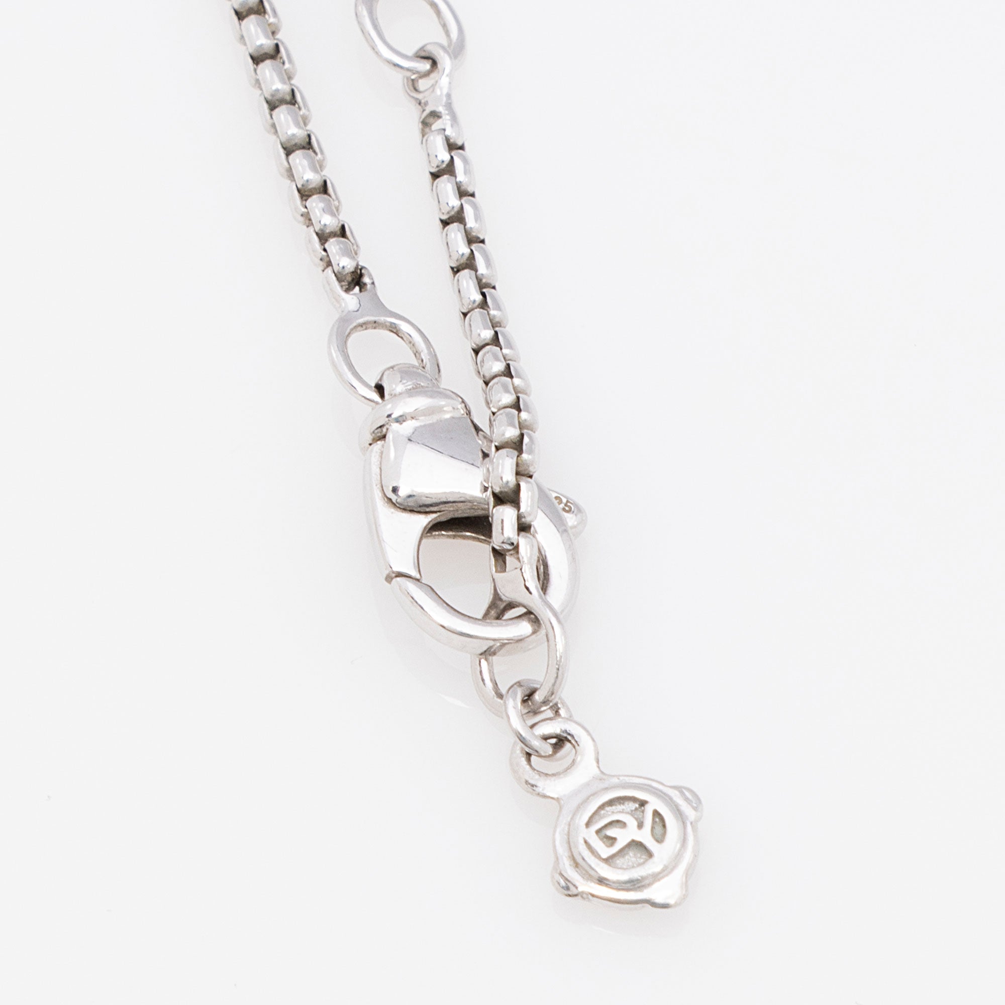 David Yurman Sterling Silver Diamond Pearl Crossover Necklace (SHF-qpuUou)