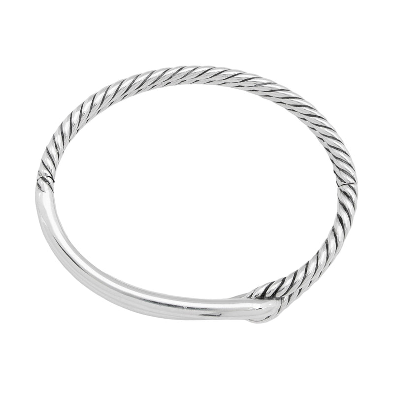 David Yurman Sterling Silver Labyrinth Single Loop Bracelet SHF 9TyUe LuxeDH