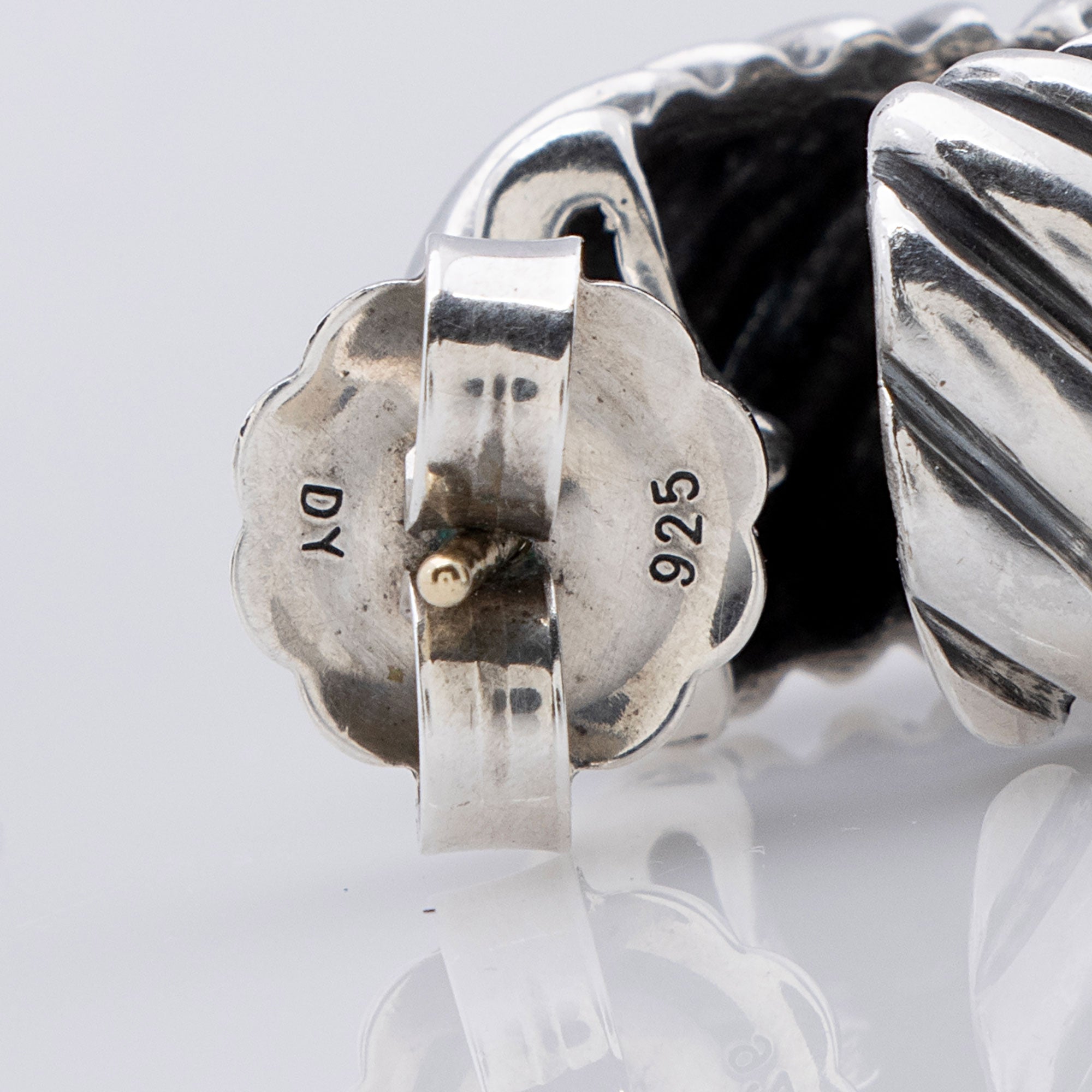 David Yurman Sterling Silver Sculpted Cable Shrimp Earrings (SHF-RnDjm3)