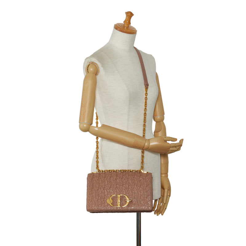 Dior 30 Montaigne Wavy Crinkled Flap (SHG-Uz2Jxn)